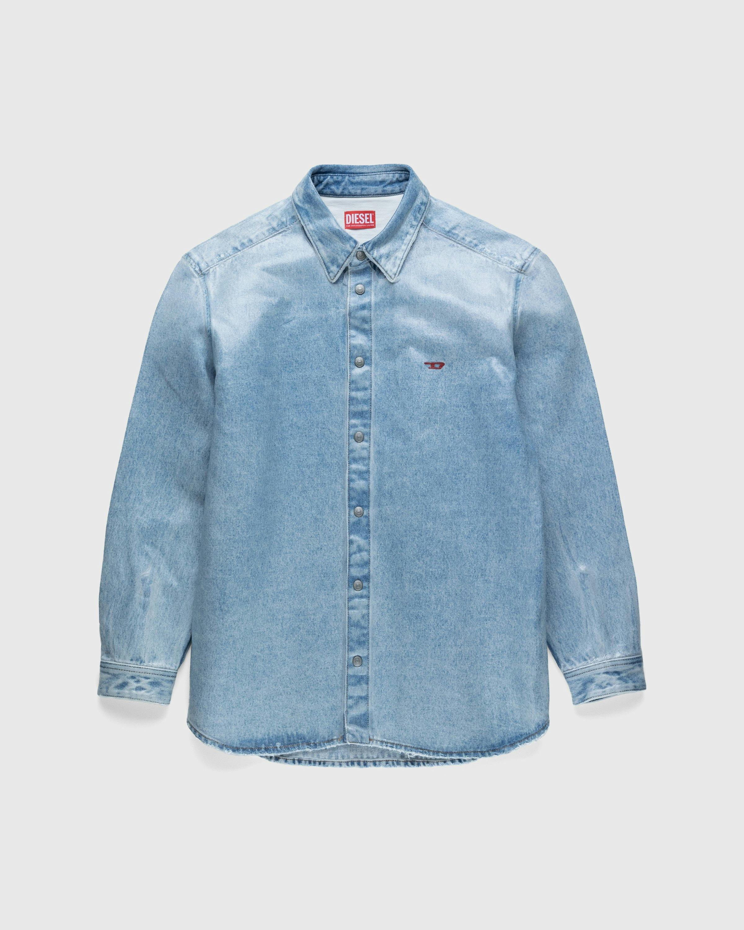 Diesel - Simply Overshirt Blue - Clothing - Blue - Image 1