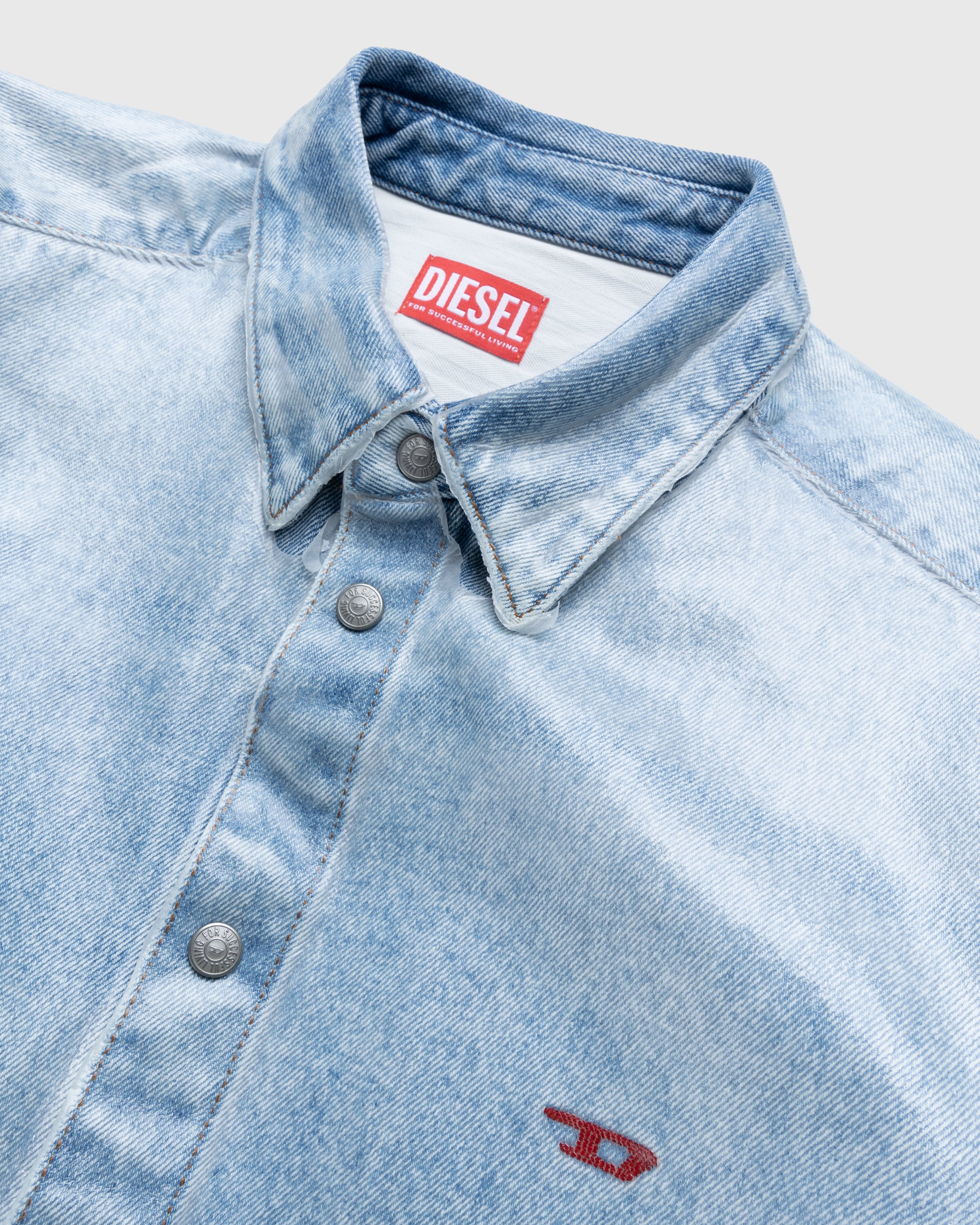 Diesel - Simply Overshirt Blue - Clothing - Blue - Image 3