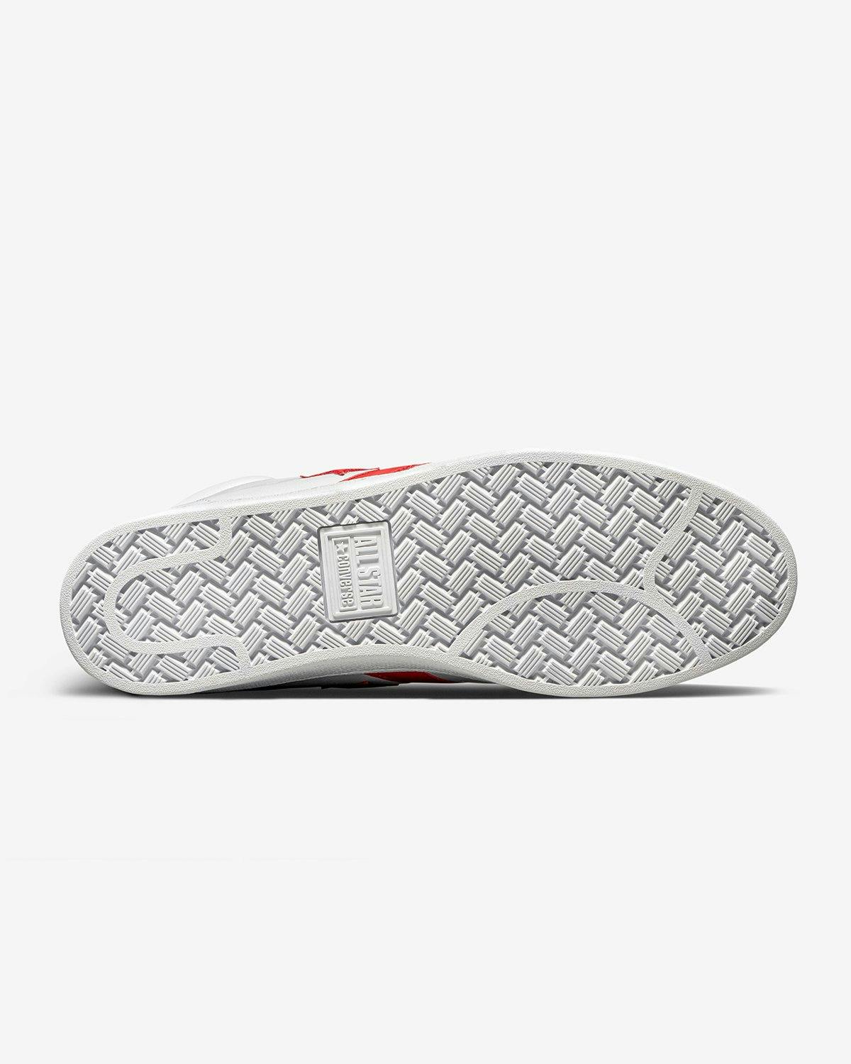 Converse - Pro Leather Mid White/University Red - Footwear - White - Image 7