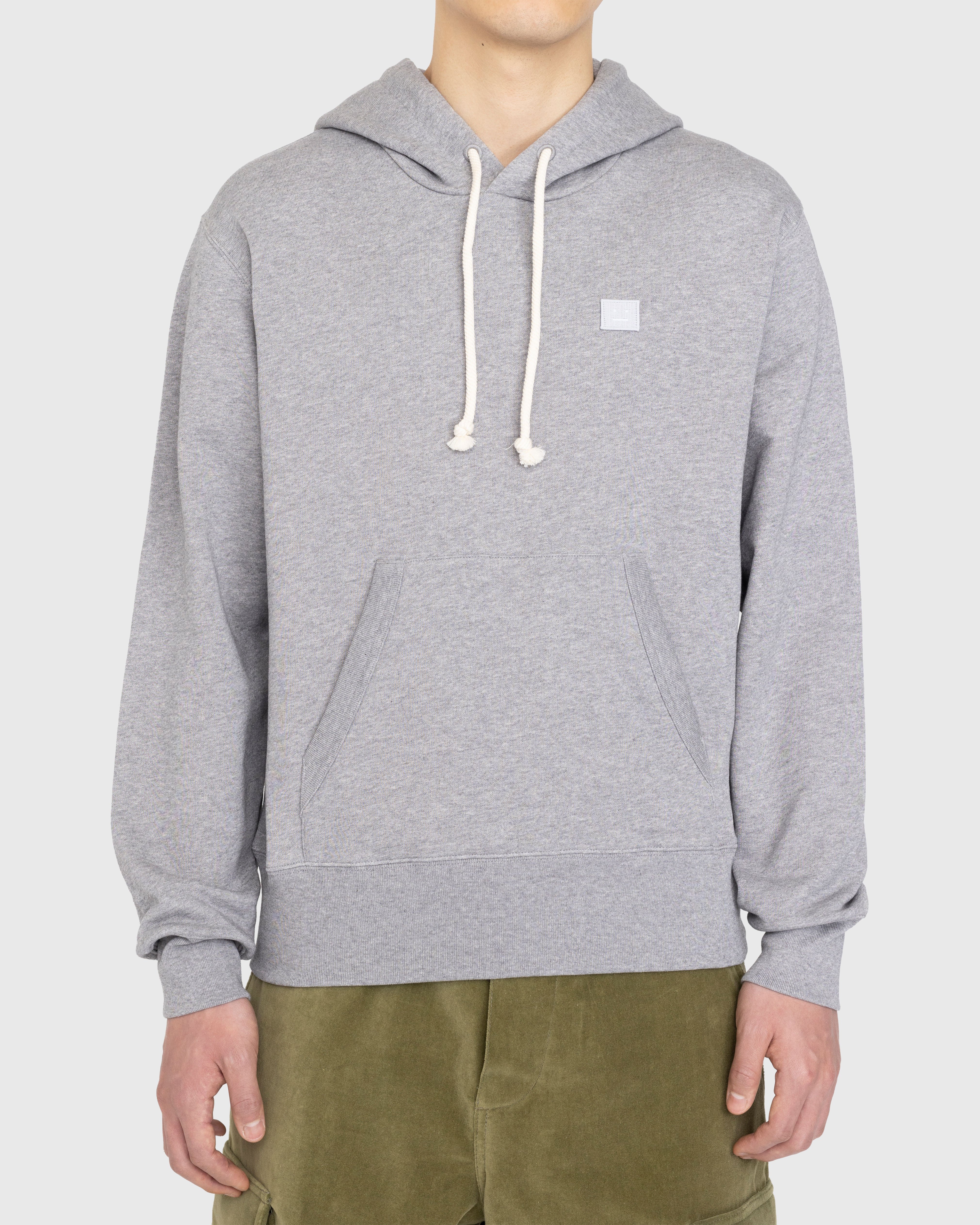 Acne Studios - Organic Cotton Hooded Sweatshirt Grey - Clothing - Grey - Image 2