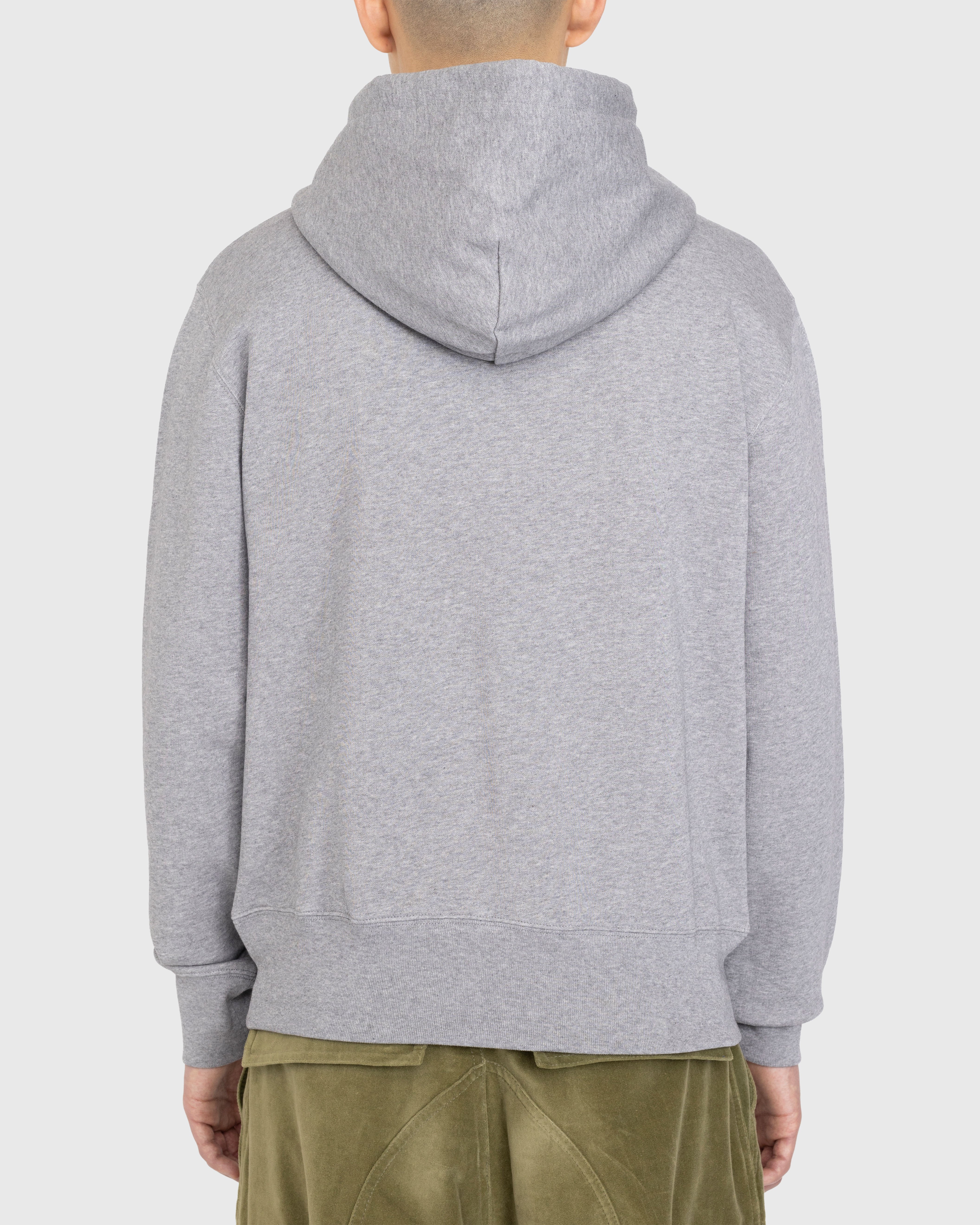 Acne Studios - Organic Cotton Hooded Sweatshirt Grey - Clothing - Grey - Image 4