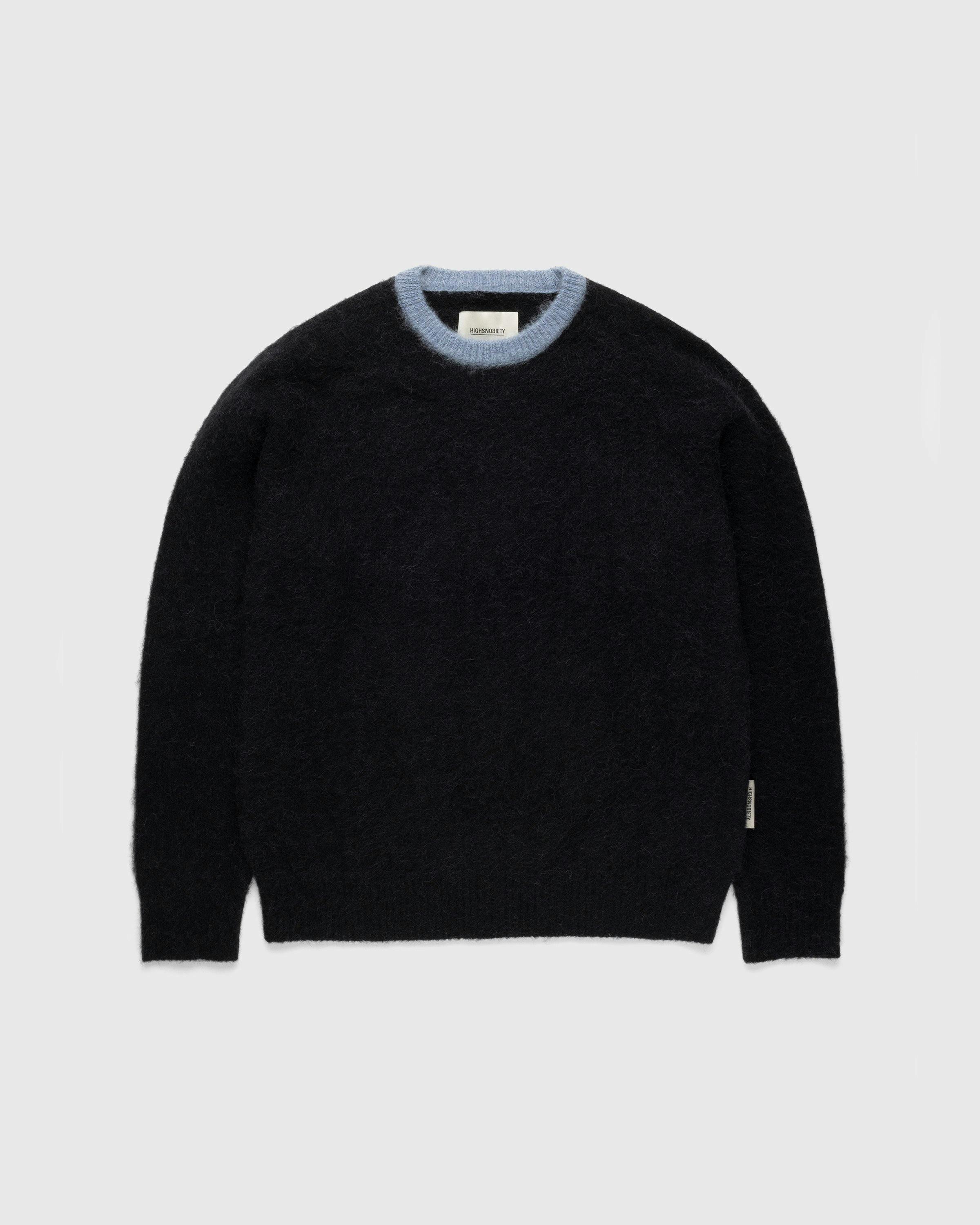 Highsnobiety - Alpaca Sweater Black Kids - Clothing - Black - Image 1