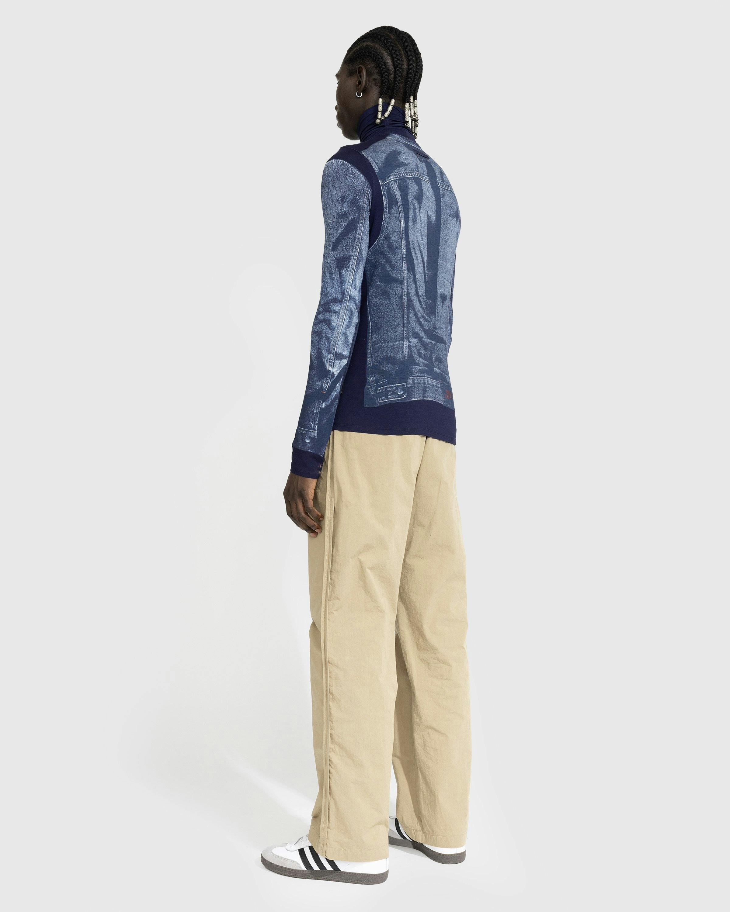 Jean Paul Gaultier – Denim Trompe L'oeil Long-Sleeve Navy