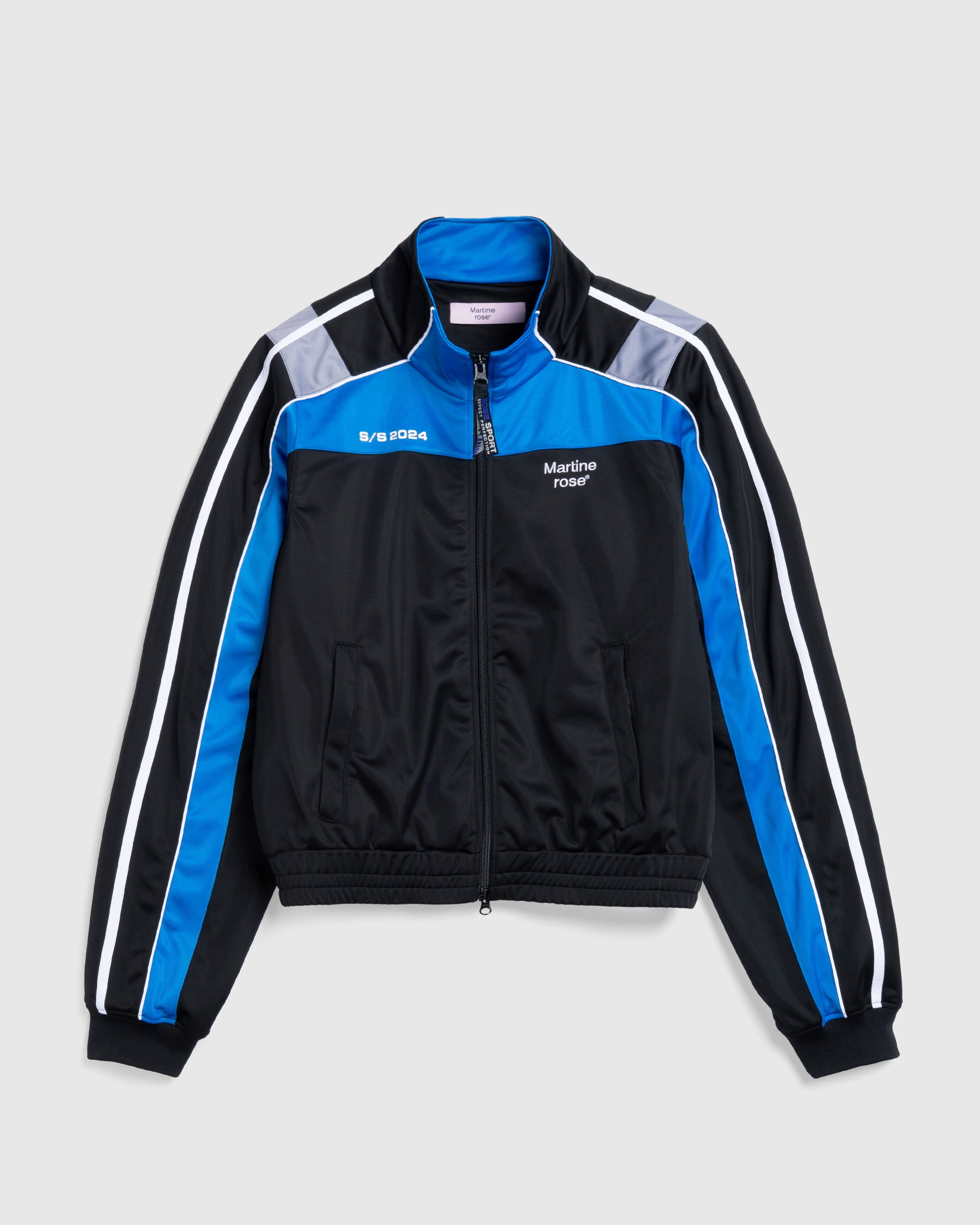 Martine Rose - Shrunken Track Jacket Black / Blue / Grey - Clothing - Black - Image 1
