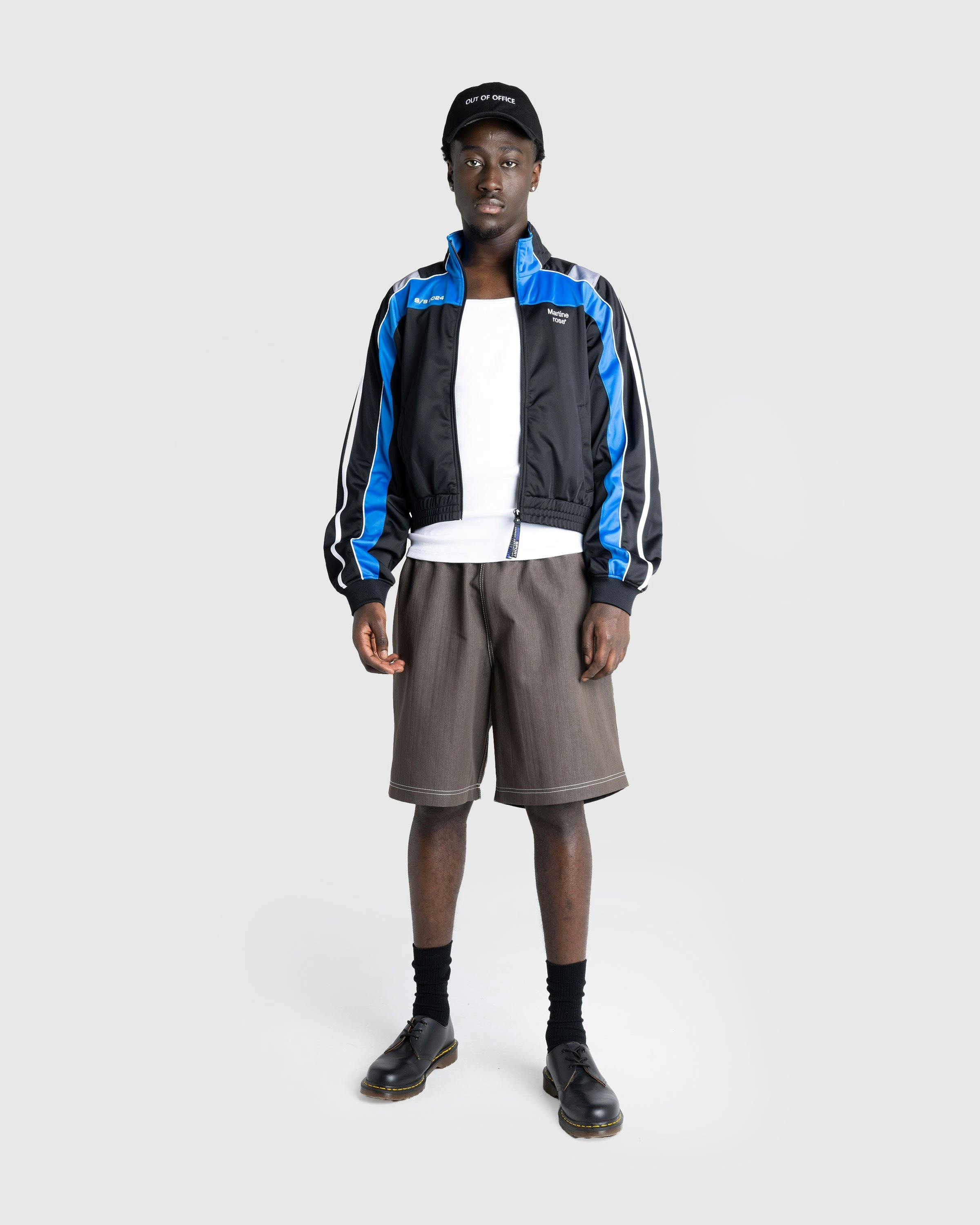 Martine Rose - Shrunken Track Jacket Black / Blue / Grey - Clothing - Black - Image 3