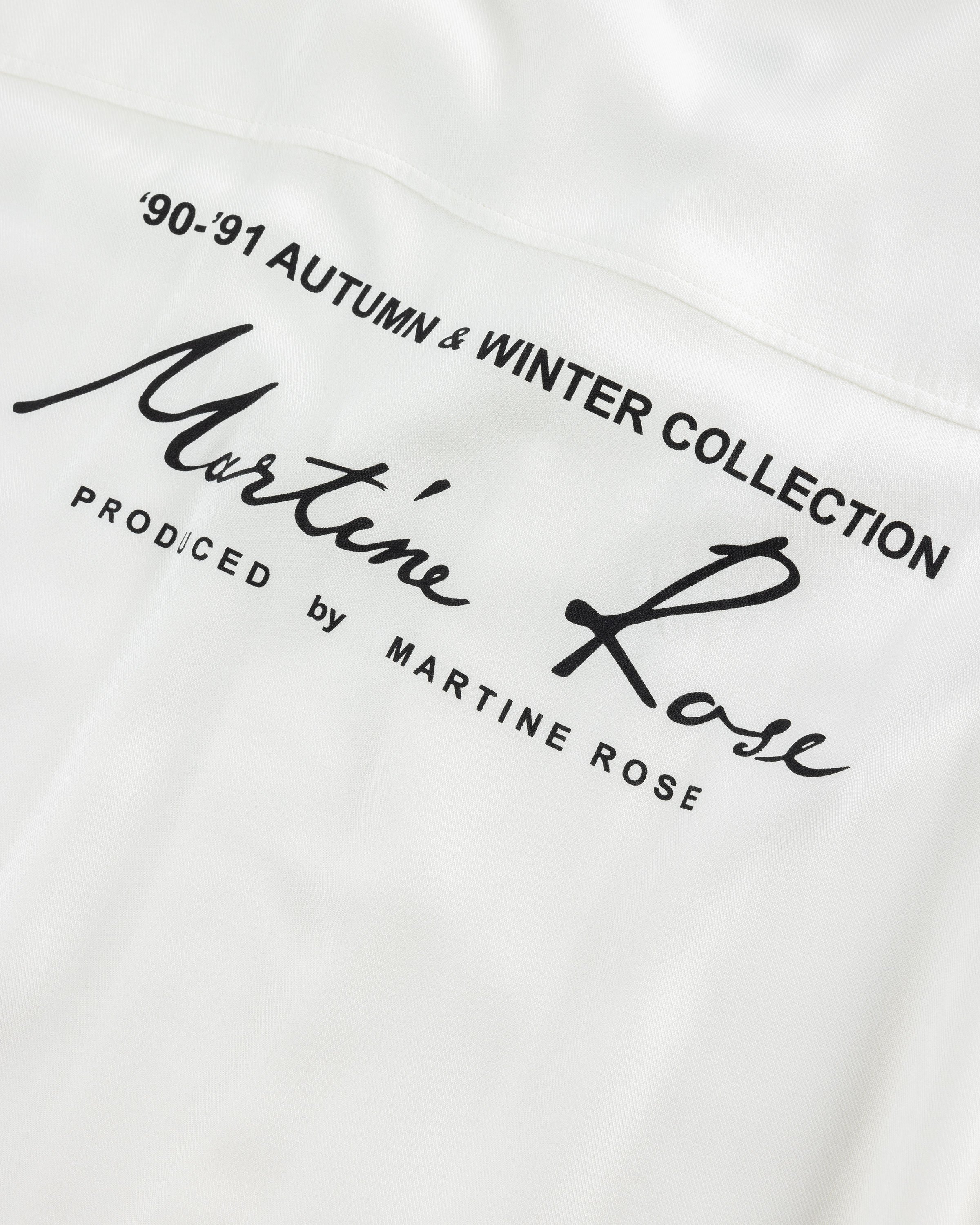 Martine Rose - Boxy Hawaiian Shirt White / Scribble - Clothing - White - Image 6