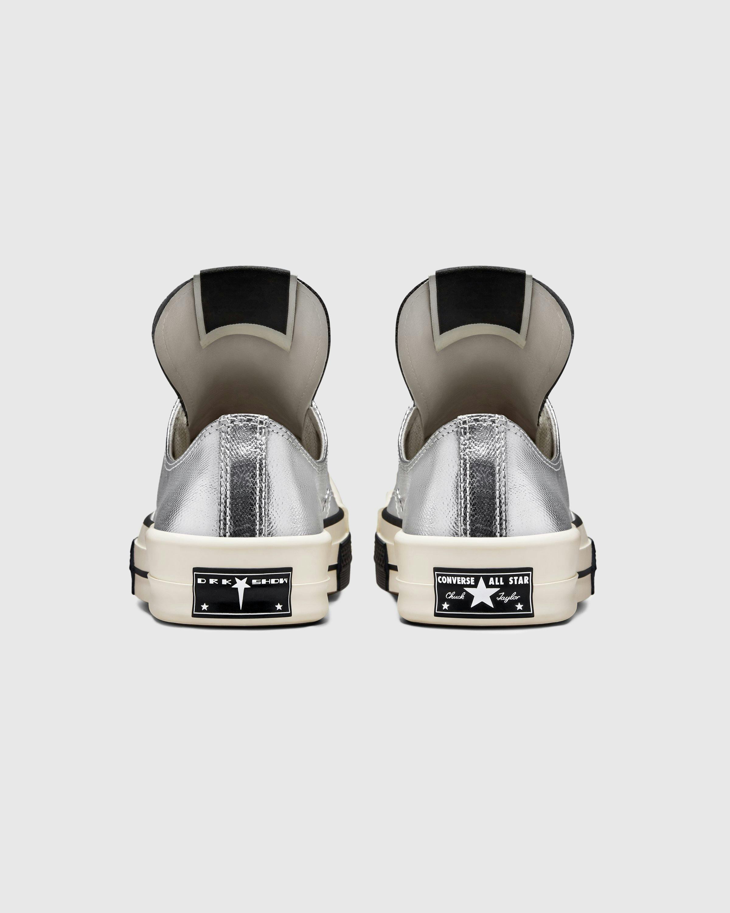 Converse x DRKSHDW - DRKSHDW TURBODRK Chuck 70 Lo Ox Silver/Egret/Black - Footwear - White - Image 3