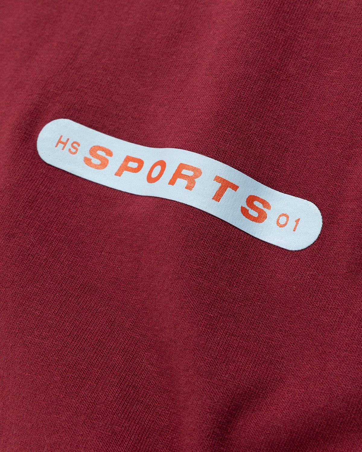 Highsnobiety - HS Sports Round 01 T-Shirt Burgundy - Clothing - Red - Image 6