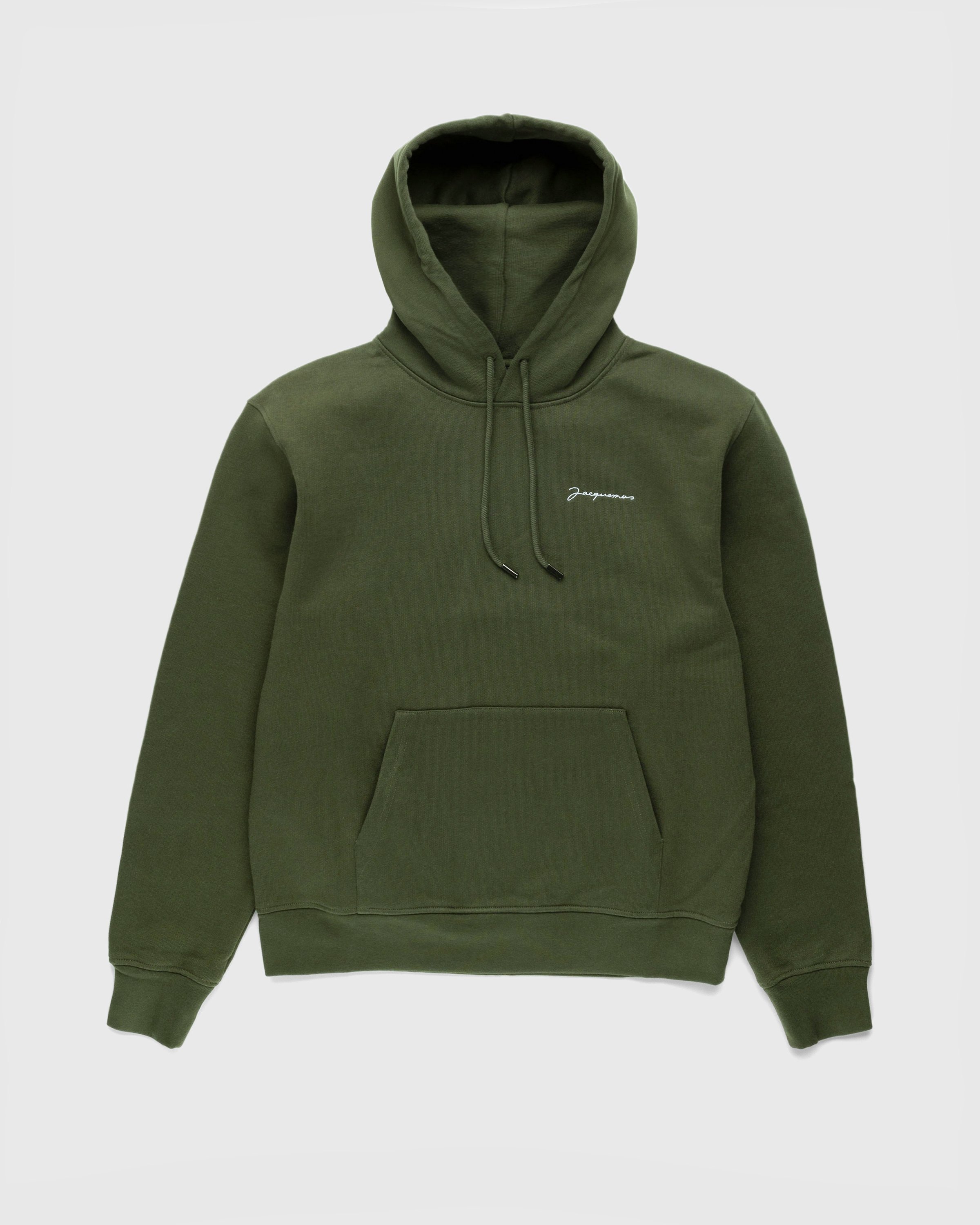 JACQUEMUS - Le Sweatshirt Brodé Khaki - Clothing - Green - Image 1