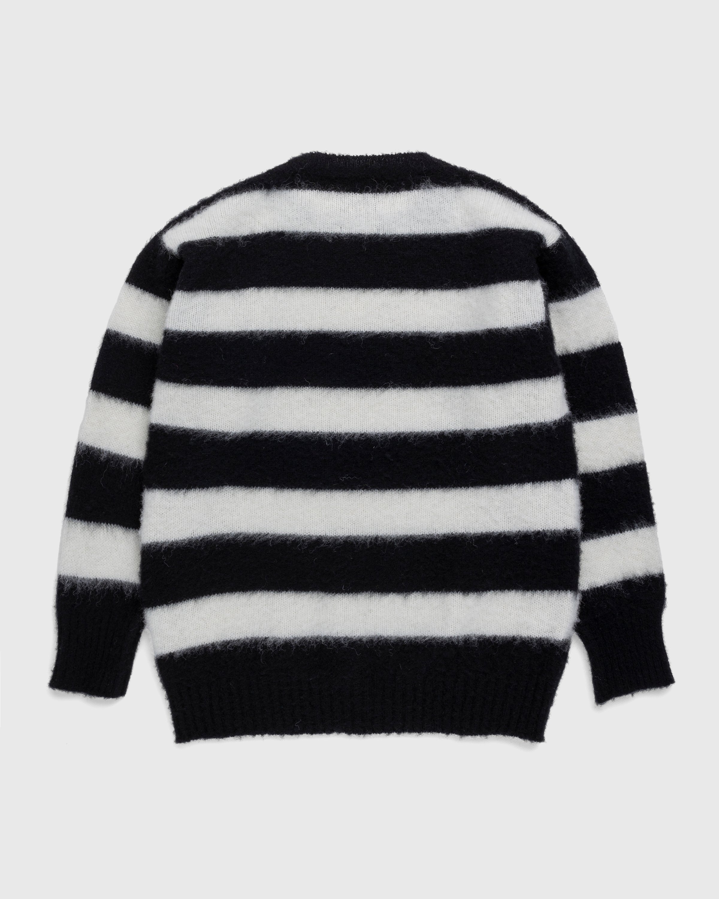 J. Press x Highsnobiety - Shaggy Dog Stripe Sweater Black/Cream - Clothing - Multi - Image 2