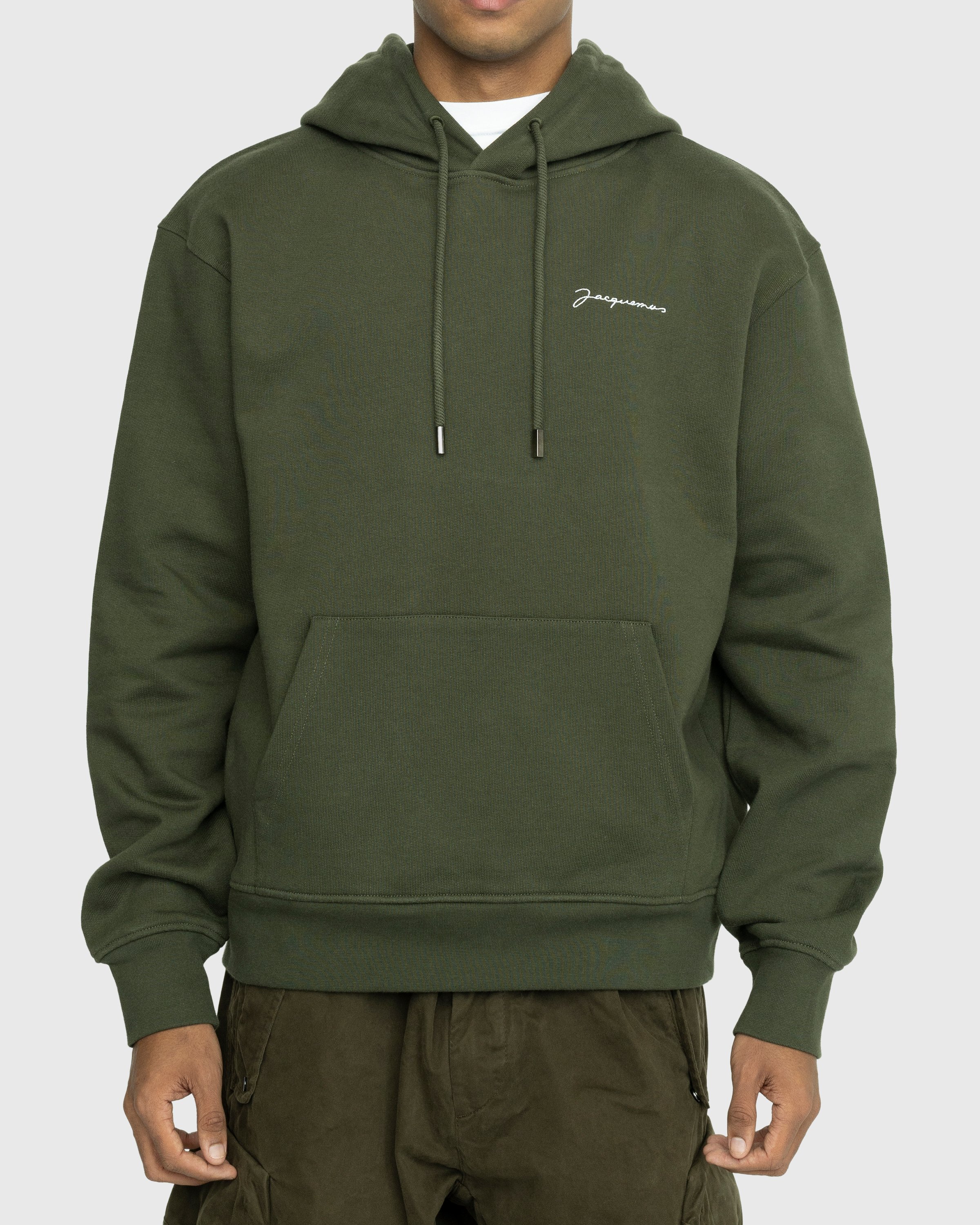 JACQUEMUS - Le Sweatshirt Brodé Khaki - Clothing - Green - Image 2