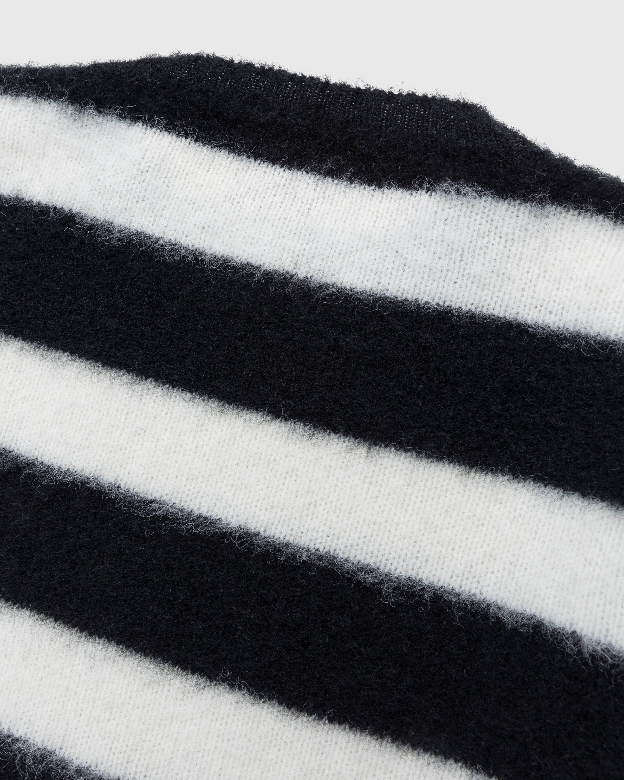 J. Press x Highsnobiety - Shaggy Dog Stripe Sweater Black/Cream - Clothing - Multi - Image 4