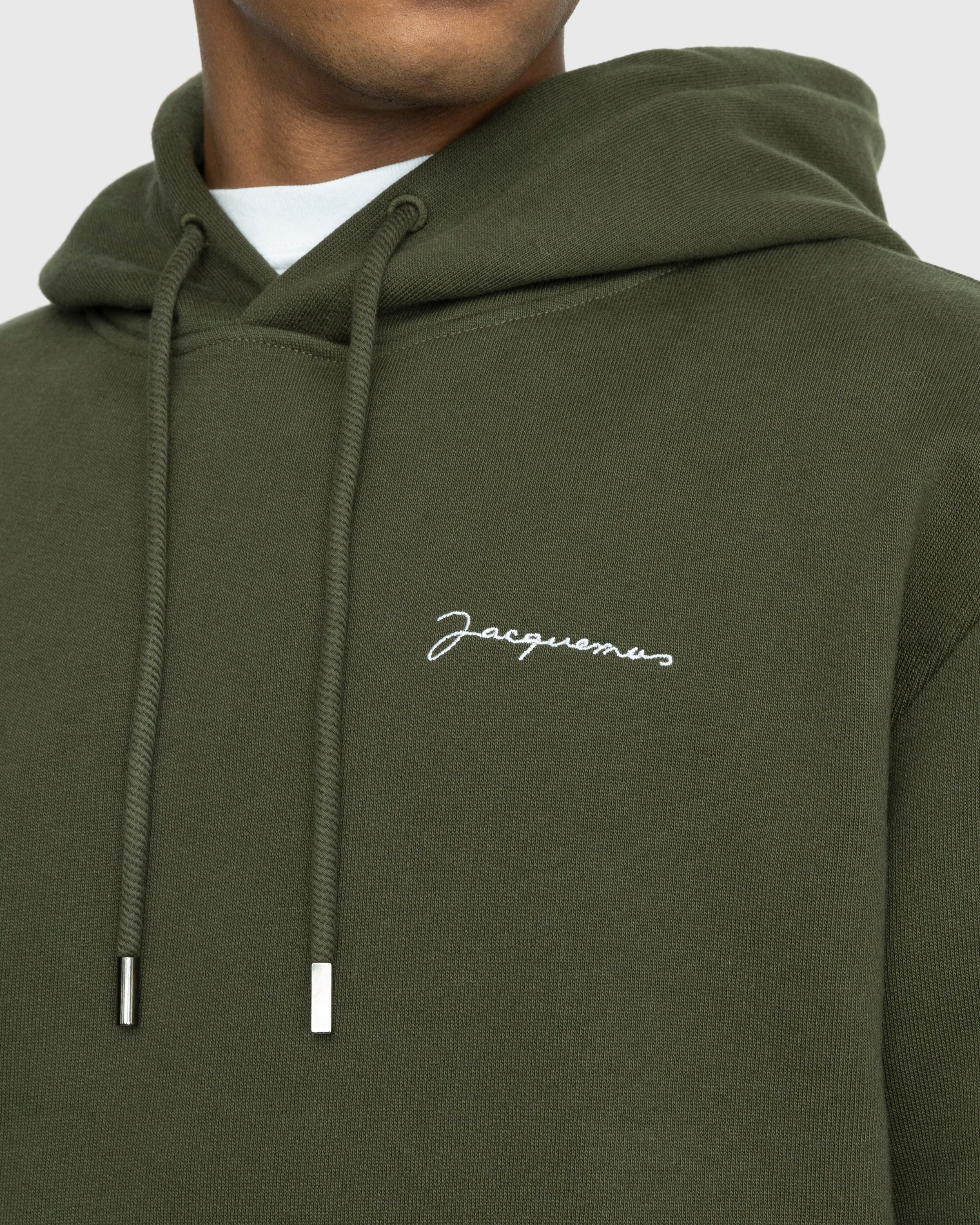 JACQUEMUS - Le Sweatshirt Brodé Khaki - Clothing - Green - Image 5