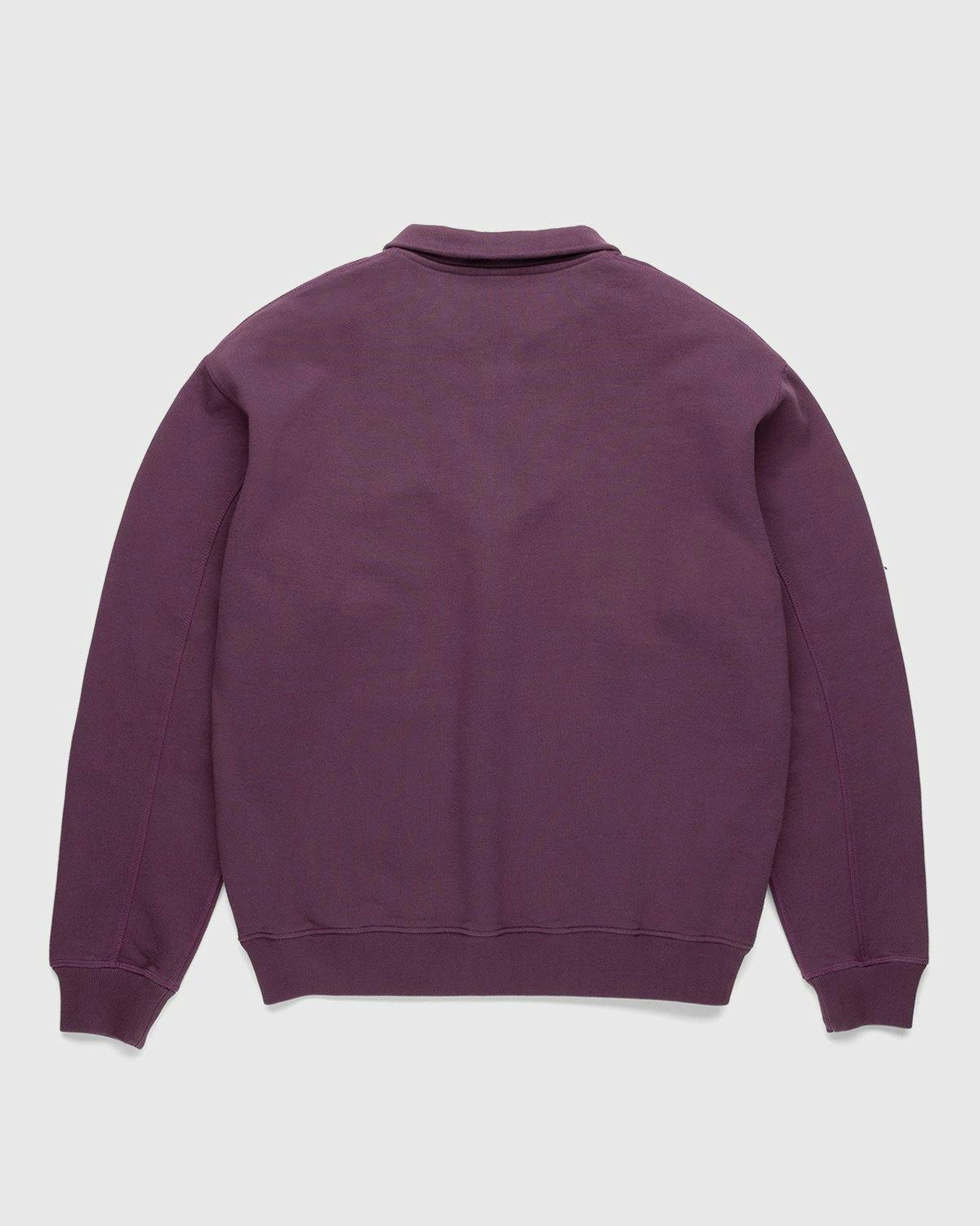 Highsnobiety - Zip Mock Neck Staples Fleece Purple - Clothing - Purple - Image 2