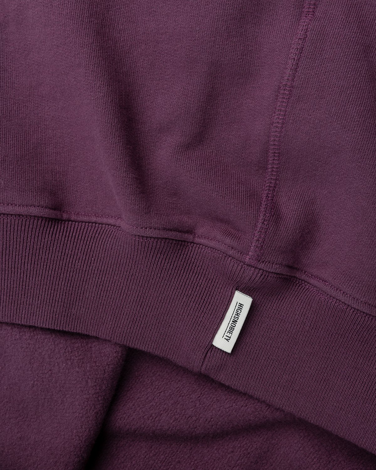 Highsnobiety - Zip Mock Neck Staples Fleece Purple - Clothing - Purple - Image 4