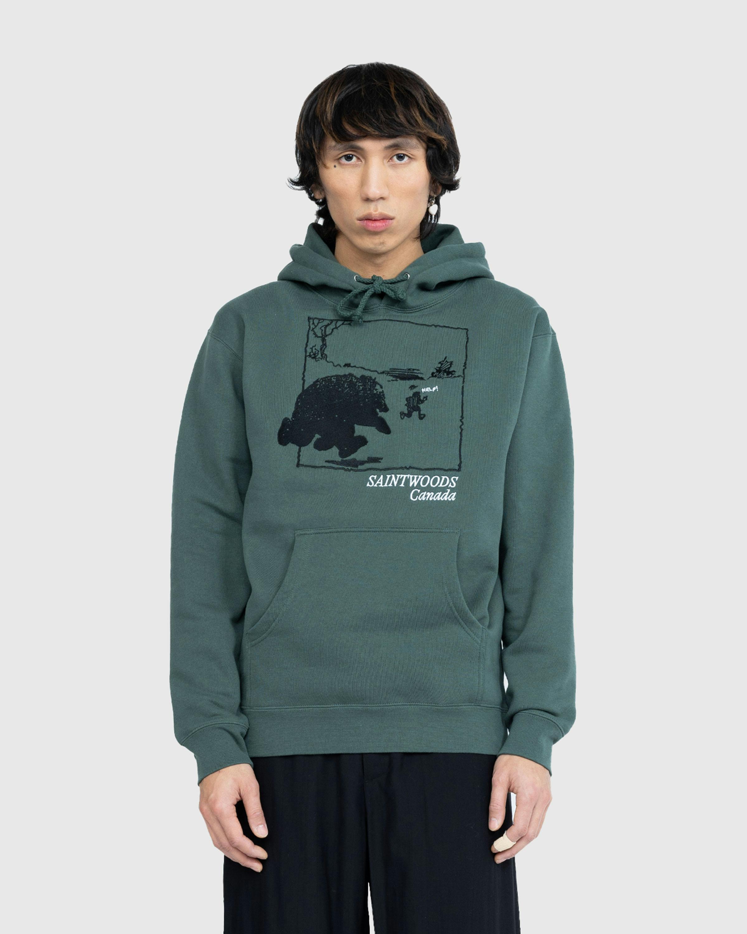 Saintwoods - Run 4 Yer Life Hoodie Alpine Green - Clothing - Green - Image 2