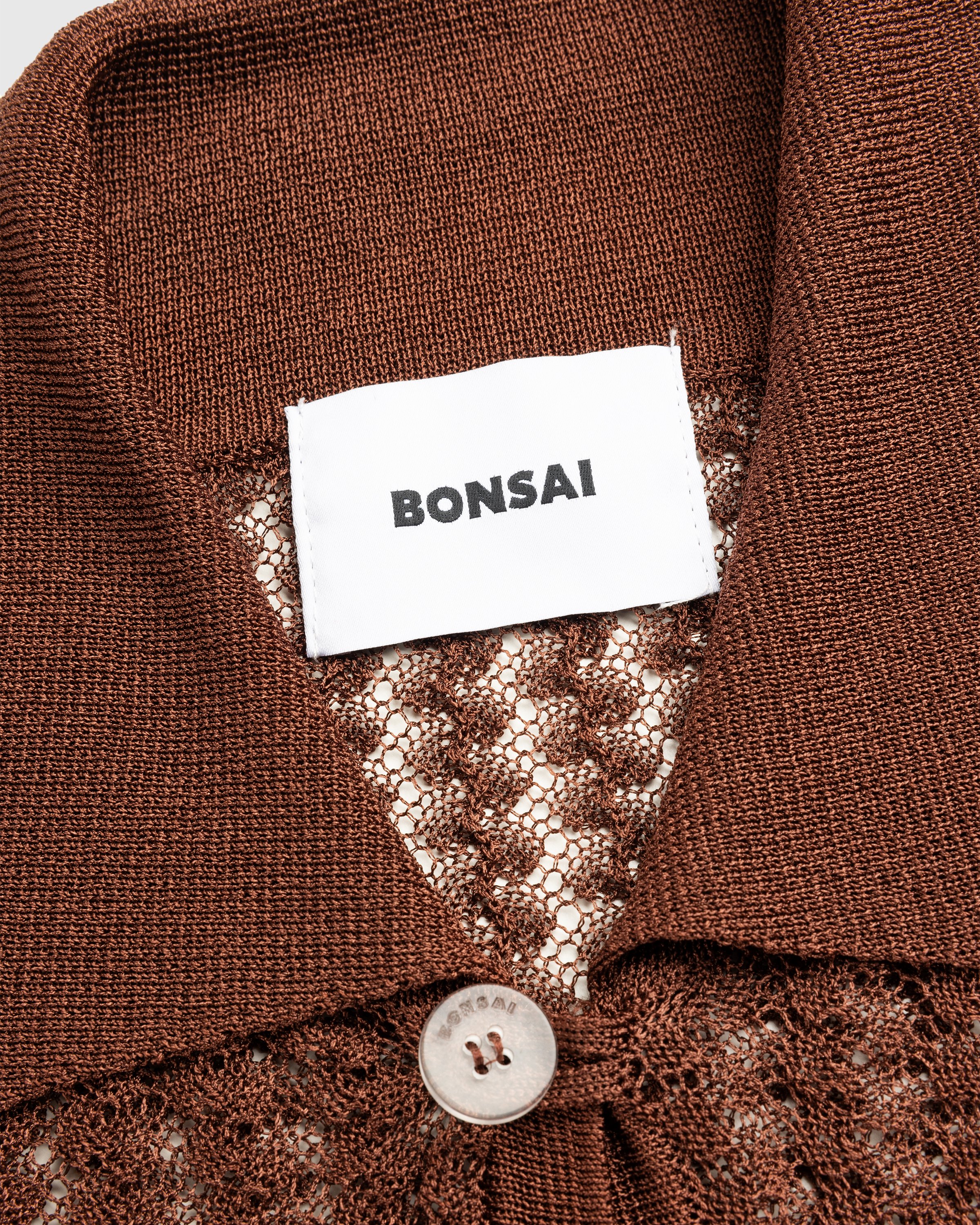 Bonsai - Oversize Knit Polo Glazed Ginger - Clothing - Brown - Image 7