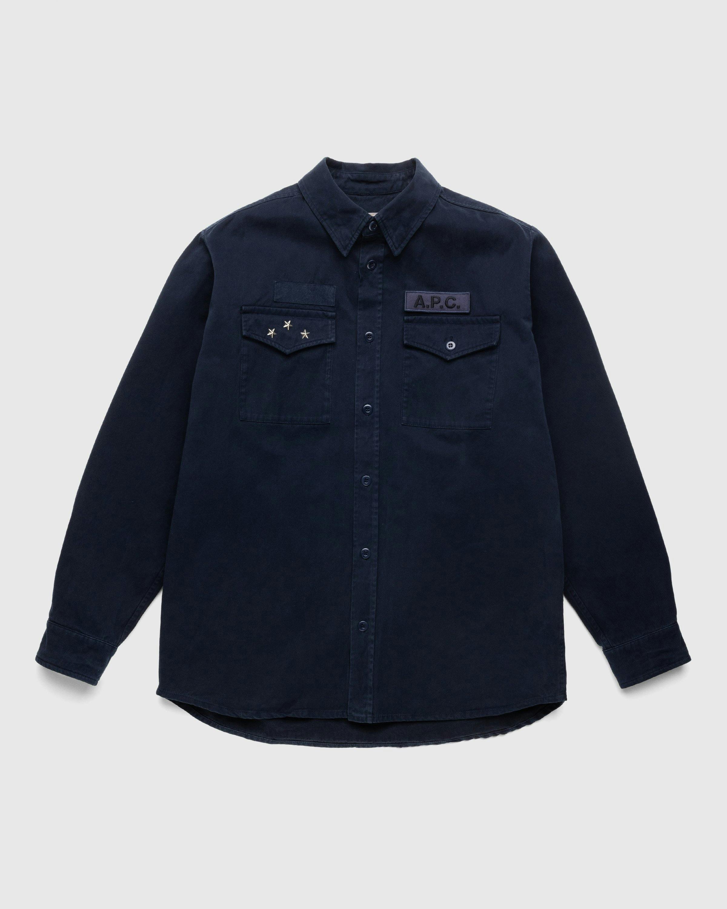 A.P.C. x Jean Touitou - Mainline Overshirt Navy - Clothing - Blue - Image 1