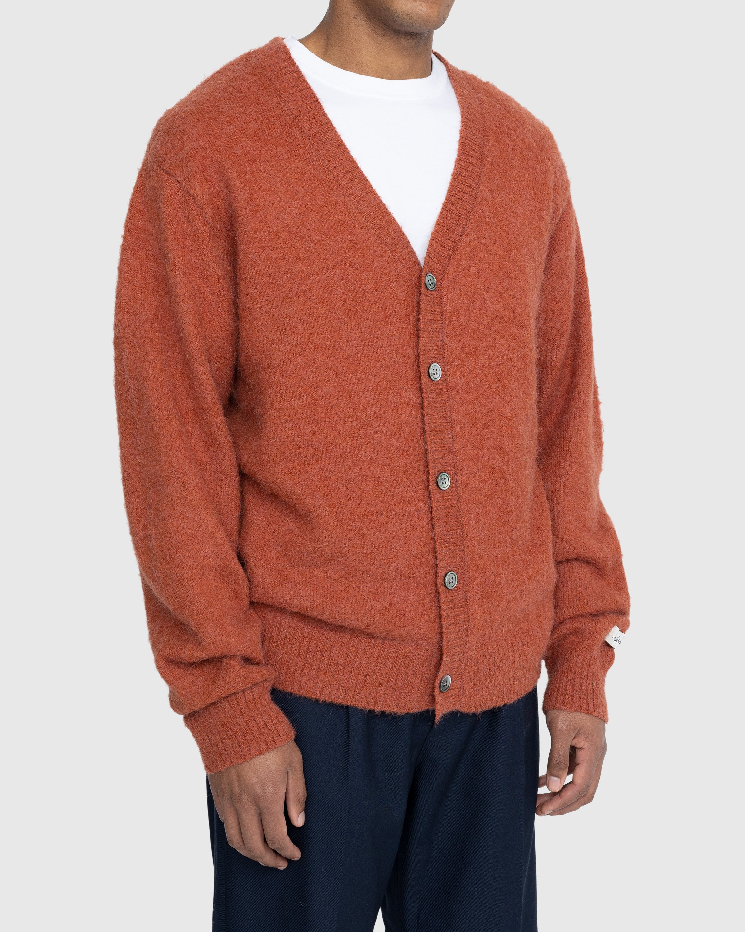 Highsnobiety - Alpaca Cardigan Terracotta - Clothing - Orange - Image 4