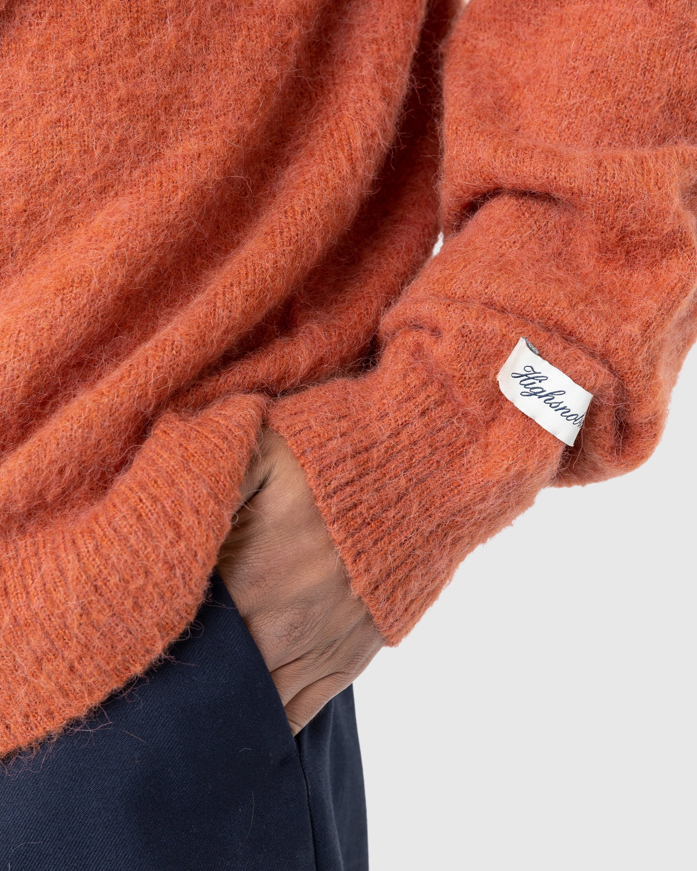 Highsnobiety - Alpaca Cardigan Terracotta - Clothing - Orange - Image 5