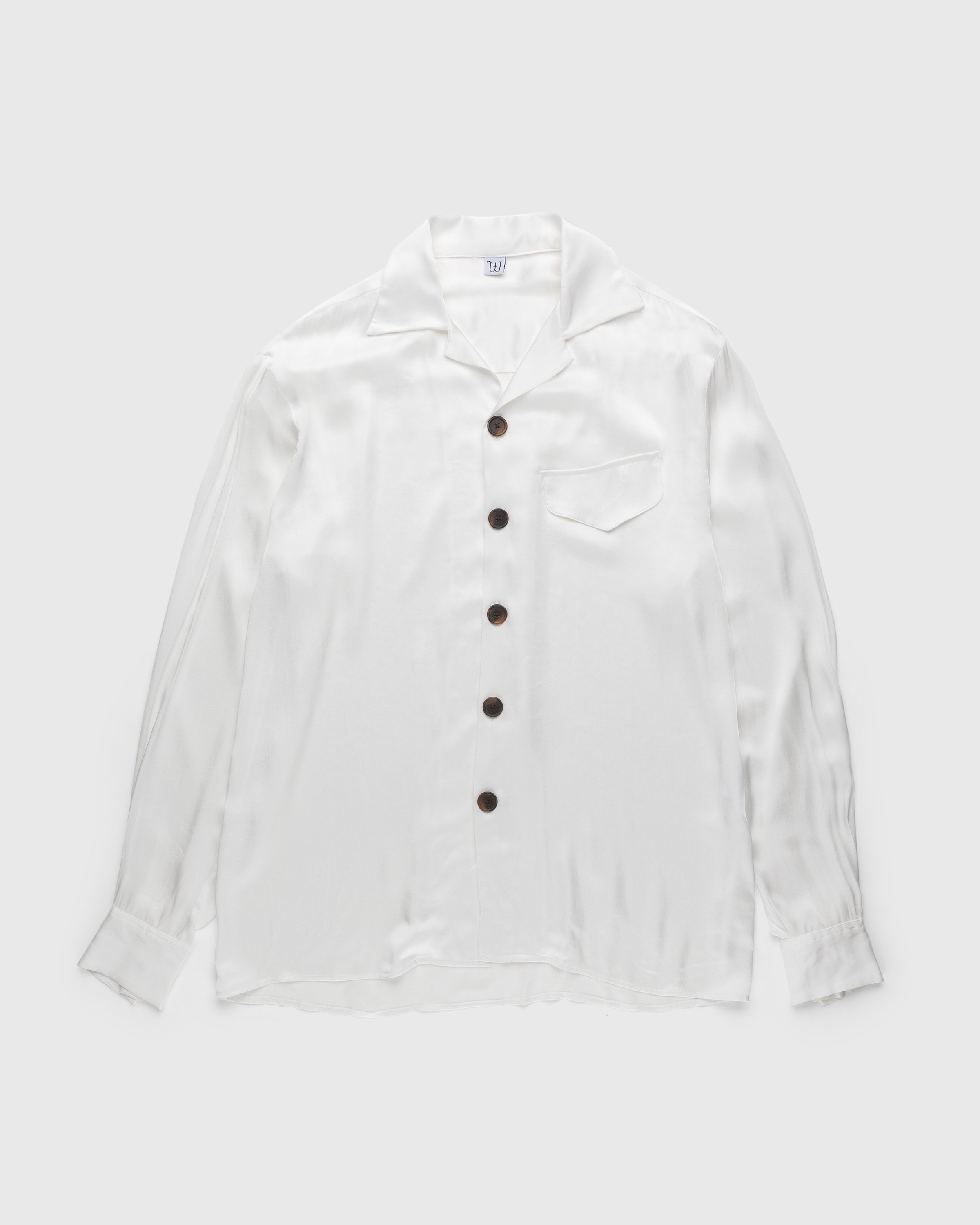 Winnie New York - Silk Pajama Shirt Ivory - Clothing - White - Image 1