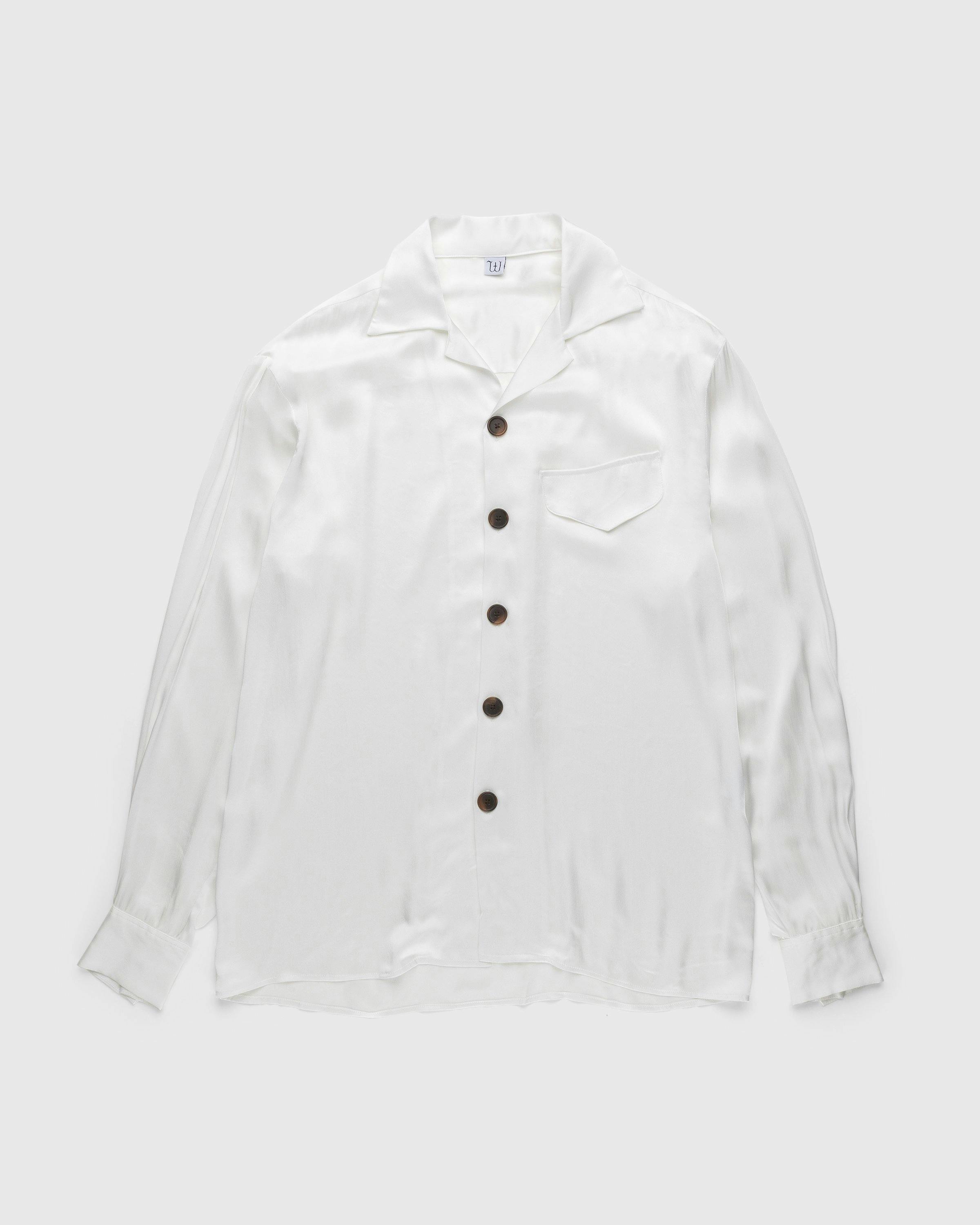 Winnie New York - Silk Pajama Shirt Ivory - Clothing - White - Image 1