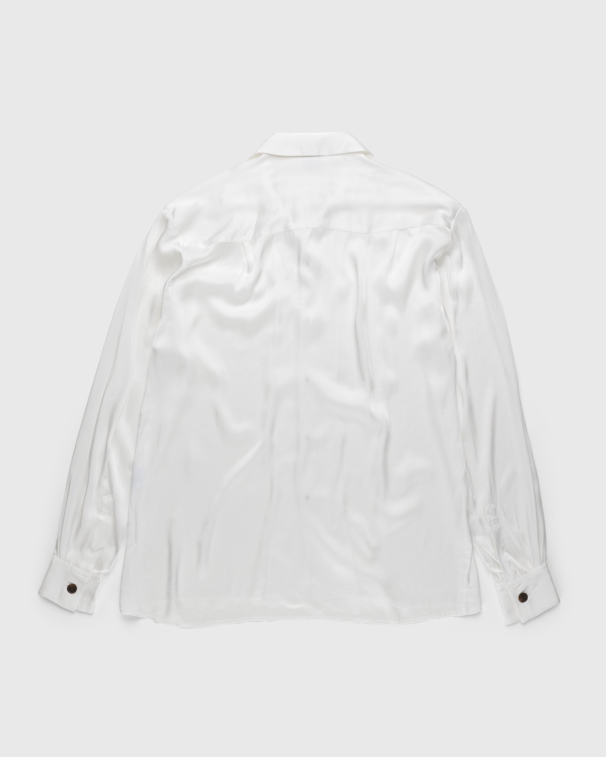Winnie New York - Silk Pajama Shirt Ivory - Clothing - White - Image 2