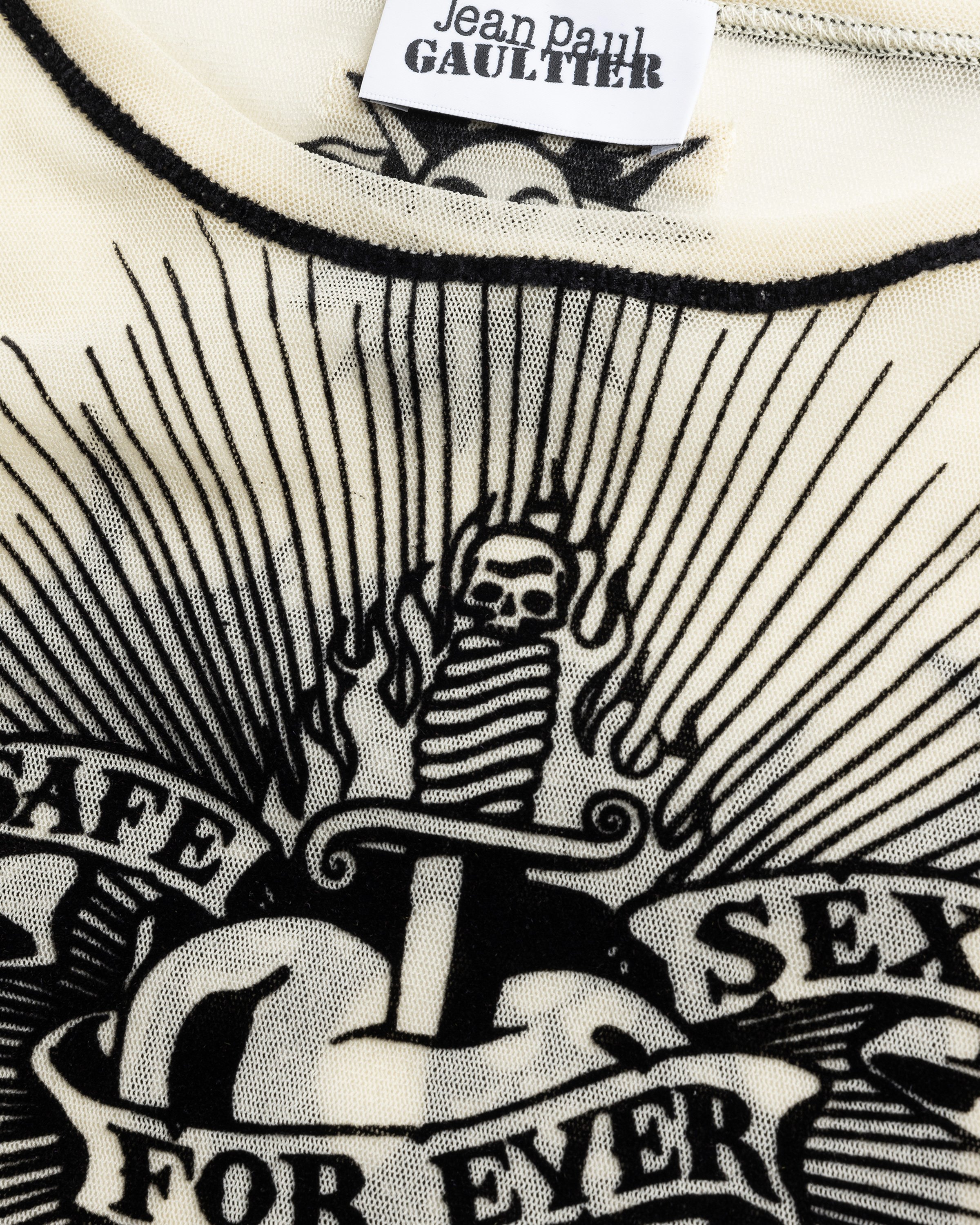 Jean Paul Gaultier - Safe Sex Tattoo Top Nude - Clothing - Beige - Image 6