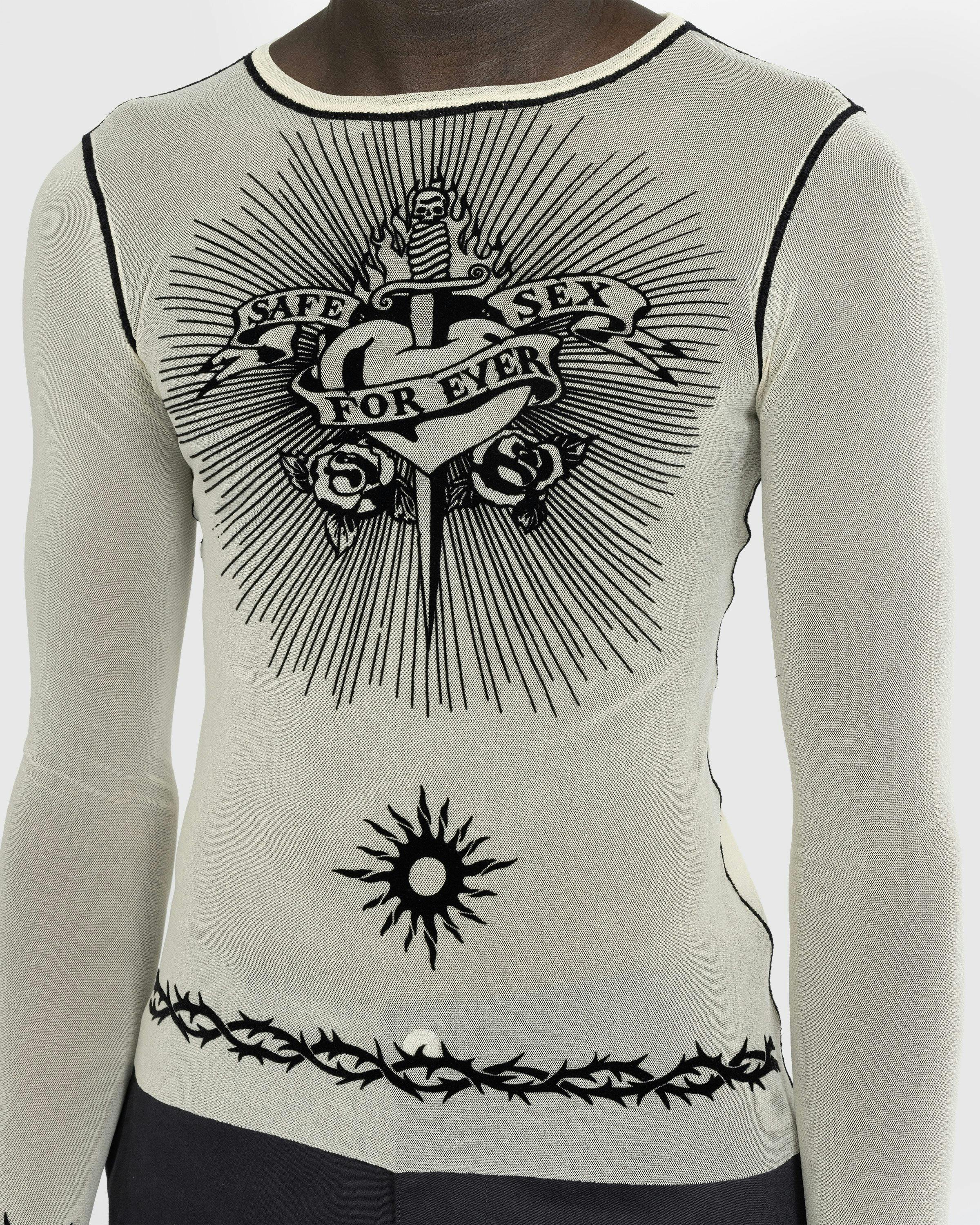 Jean Paul Gaultier - Safe Sex Tattoo Top Nude - Clothing - Beige - Image 7