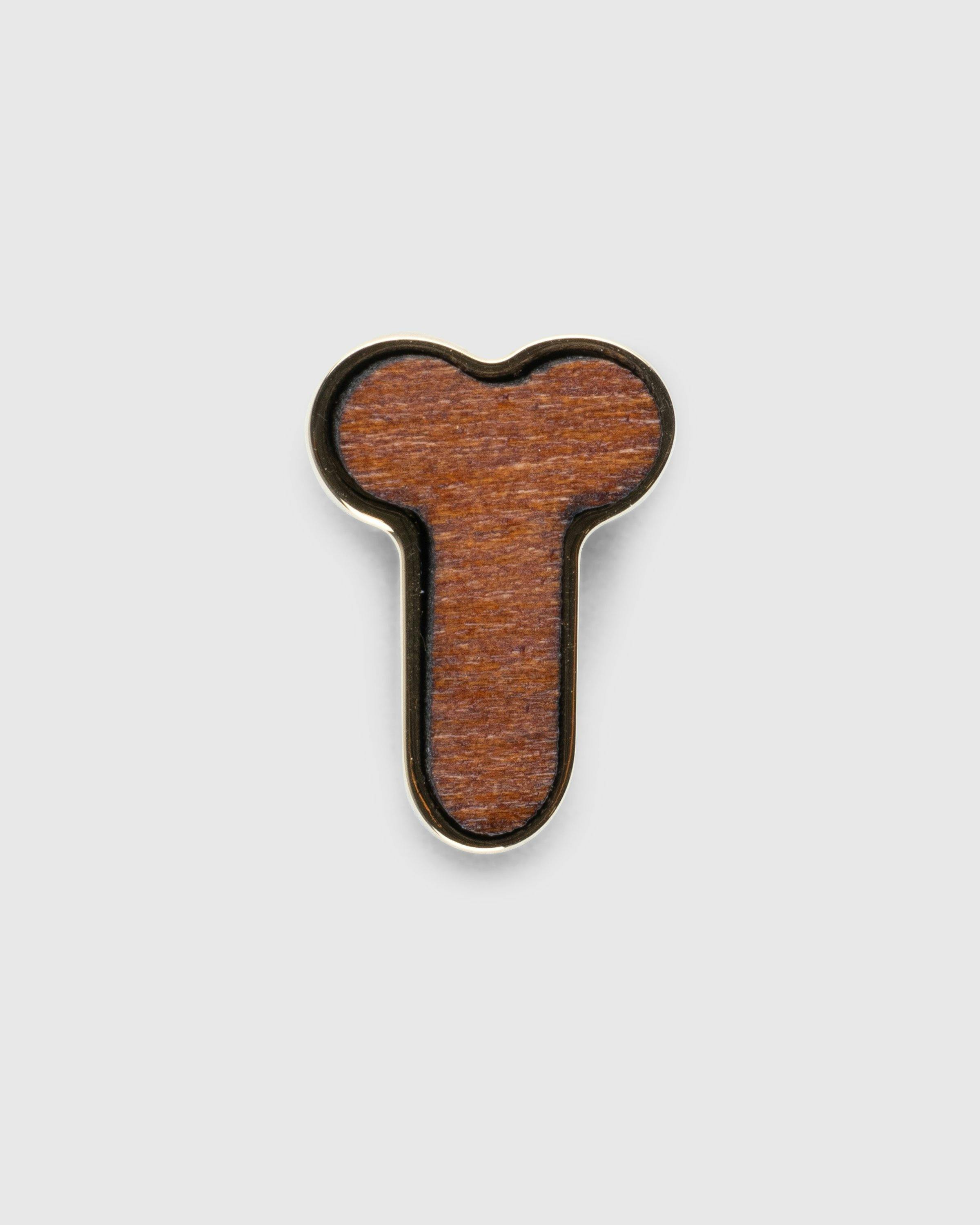 J.W. Anderson - PENIS STUD EARRING - Accessories - Brown - Image 1