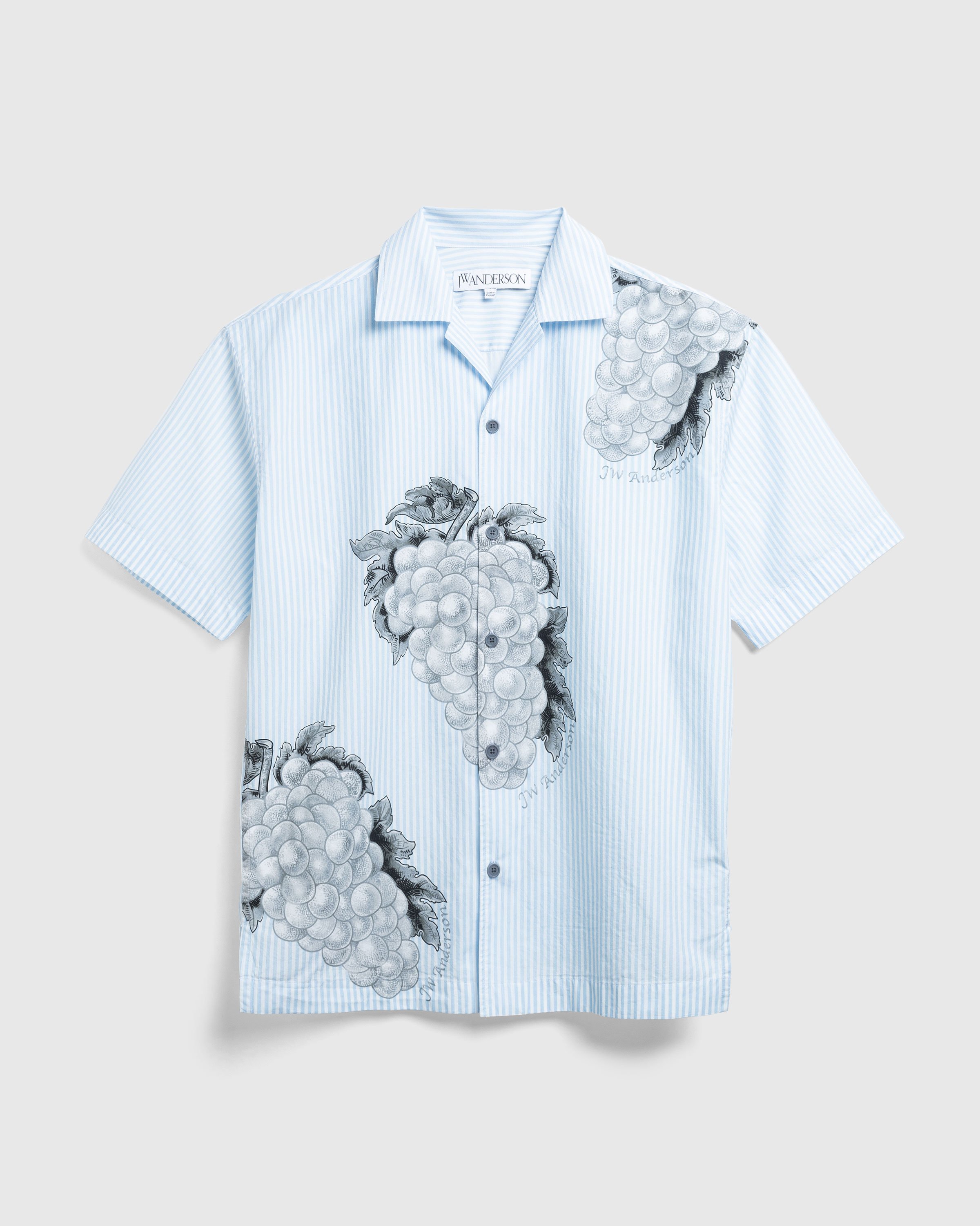 J.W. Anderson - BOXY FIT SHORT SLEEVE SHIRT - Clothing - Blue - Image 1