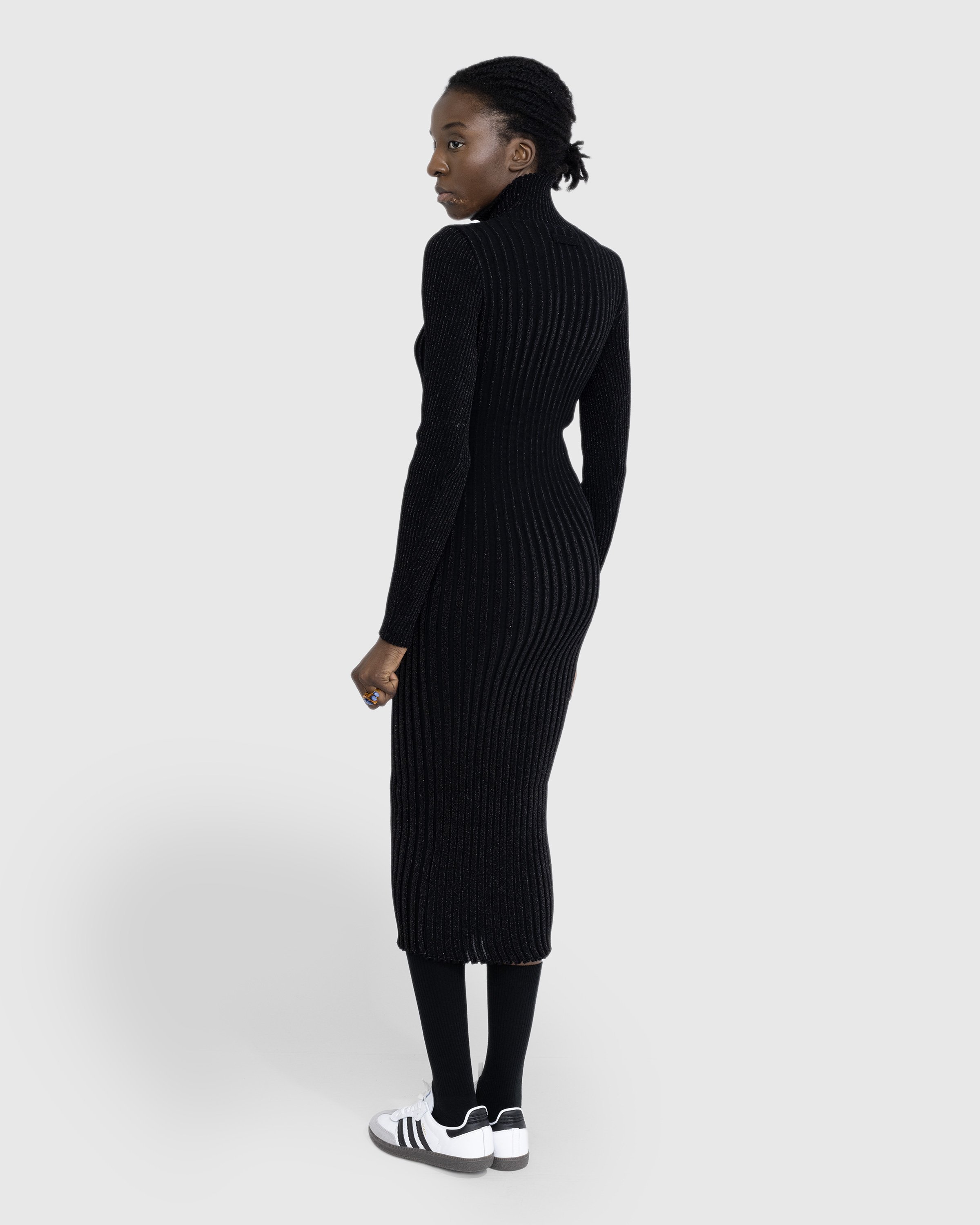 Jean Paul Gaultier - High Neck Long Dress Black - Clothing - Black - Image 3