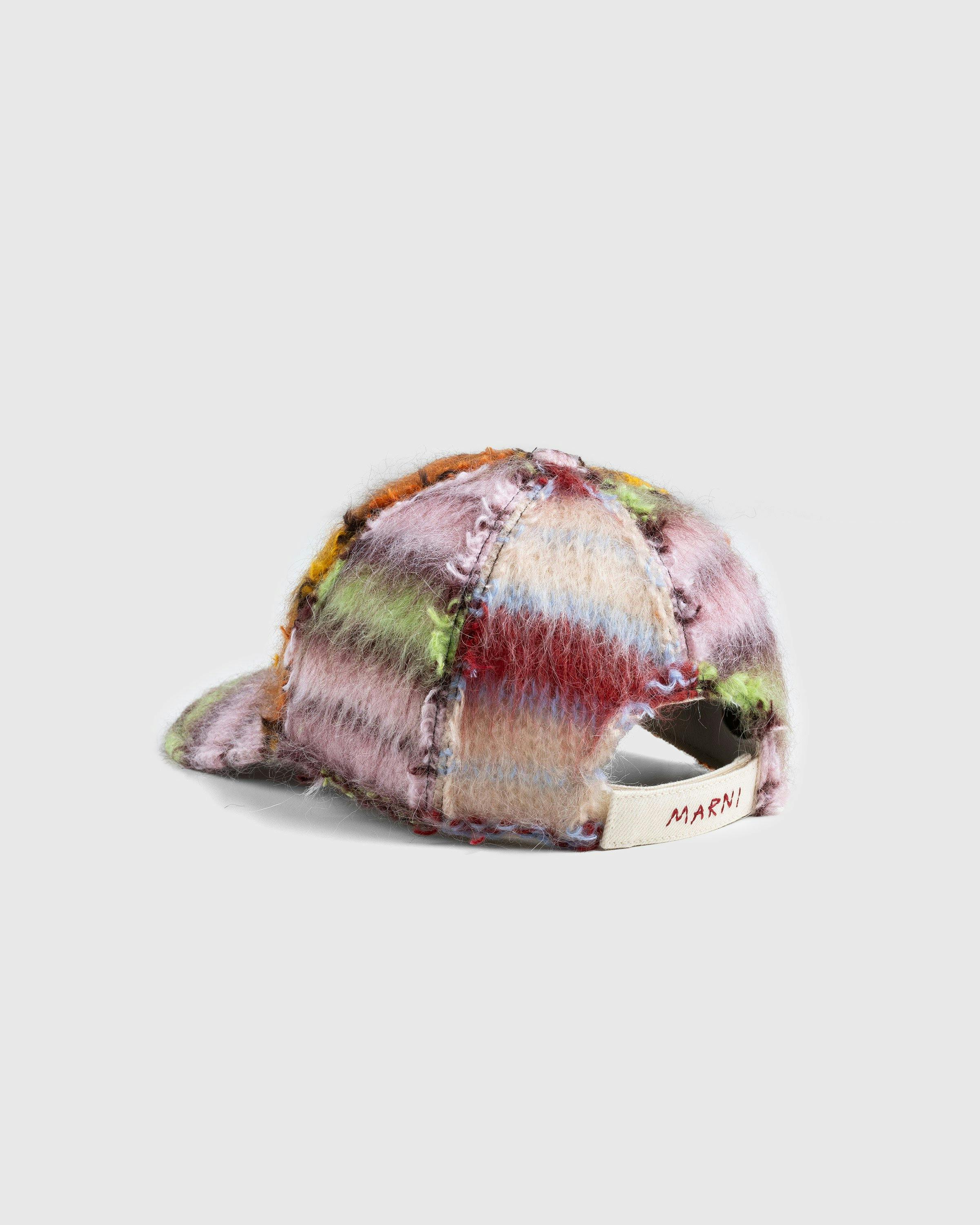 Marni - Color-Block Mohair Cap Multi - Accessories - Multi - Image 3