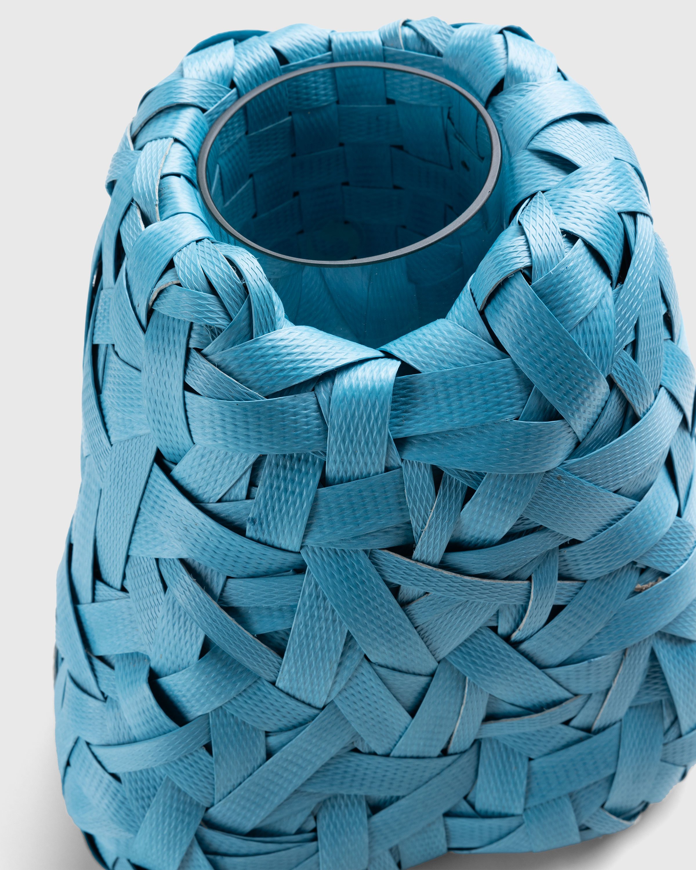 Space Available Studio - Woven Ecology Vase Blue - Lifestyle - Blue - Image 3