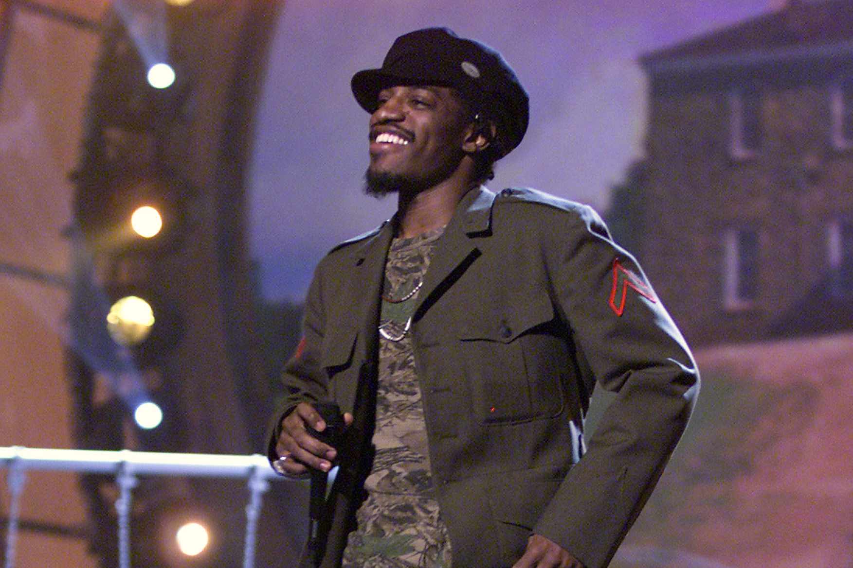 Andre 3000 performs at the Grammys
