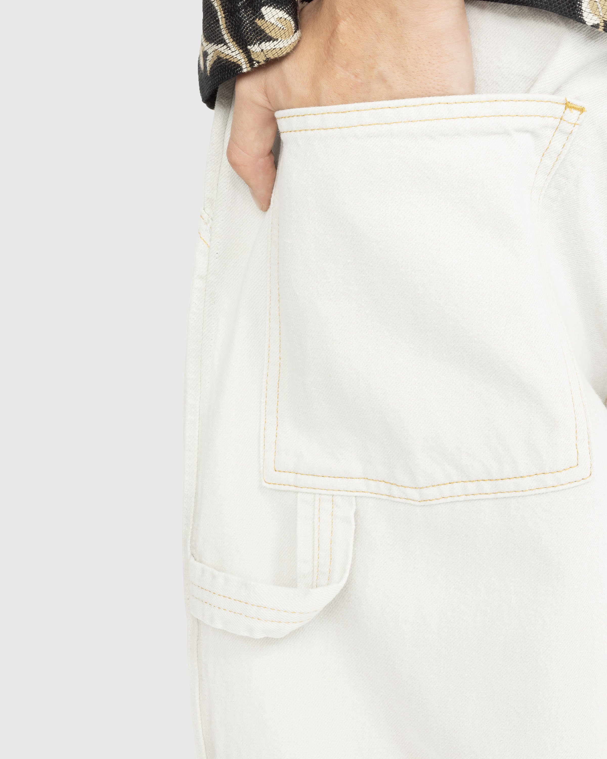 Maison Margiela - Chalk Selvedge Utility Jeans White - Clothing - White - Image 4