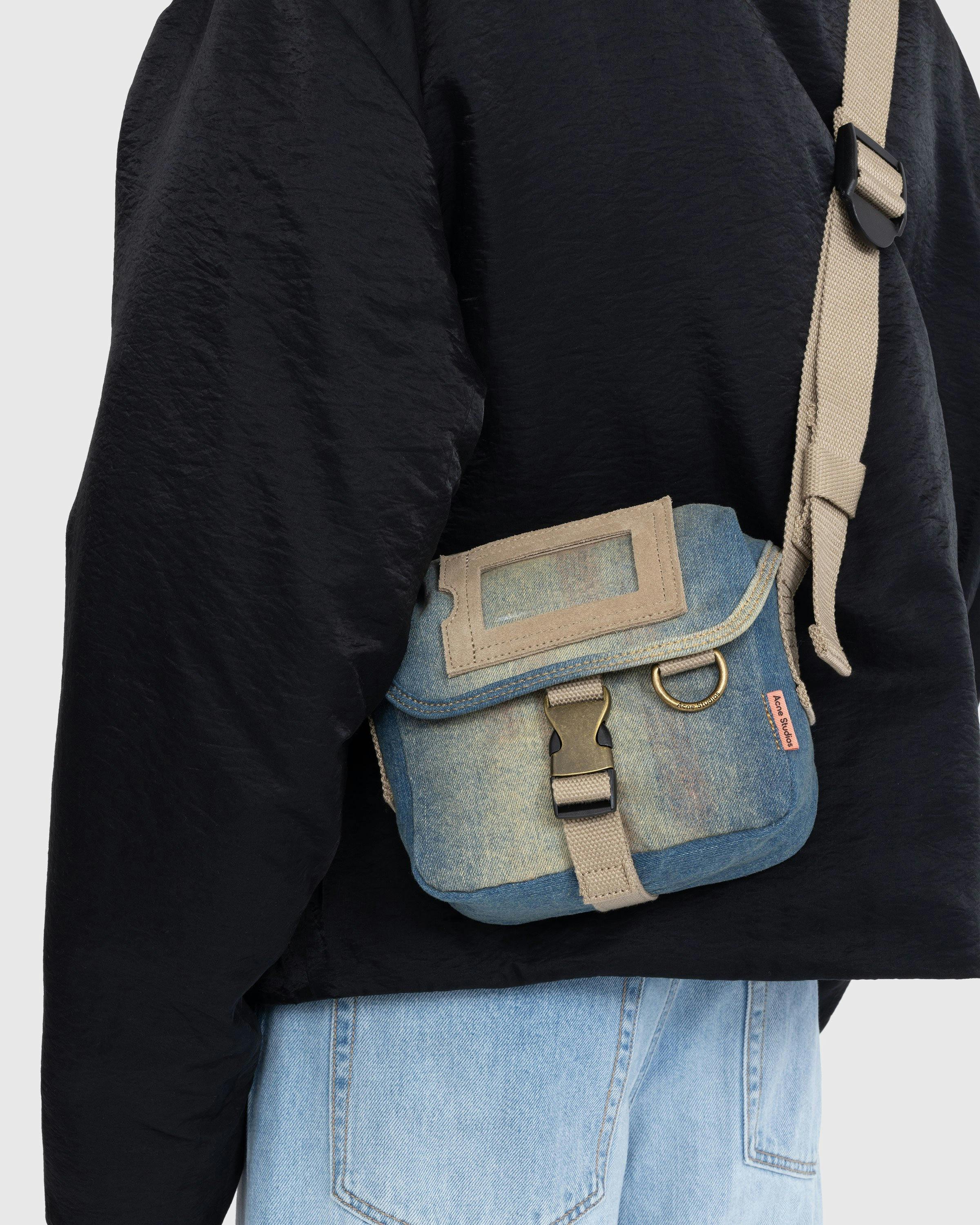 Acne Studios - Mini Messenger Bag Light Blue/Beige - Accessories - Multi - Image 5