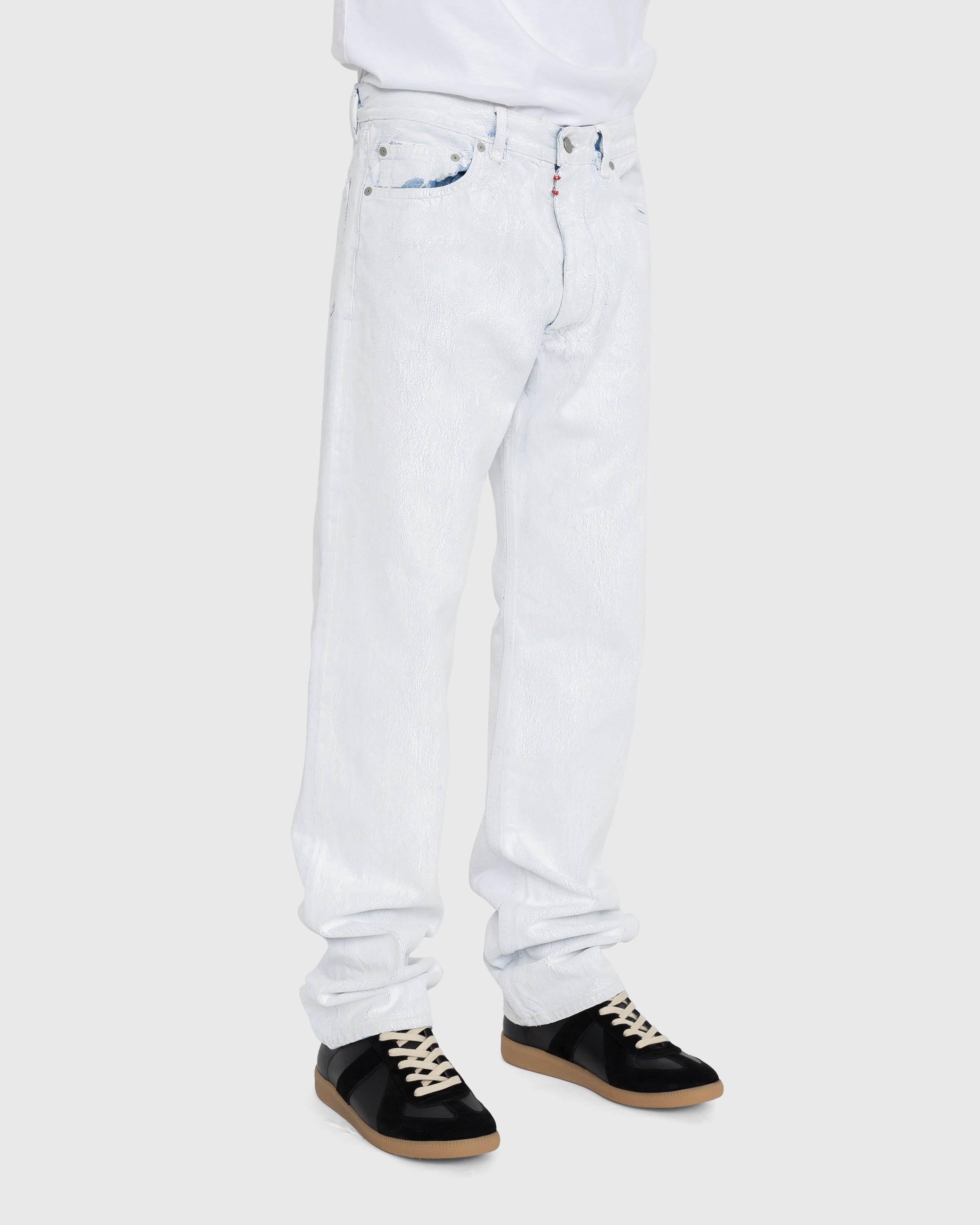 Maison Margiela - 5-Pocket Paint Jeans White - Clothing - White - Image 3