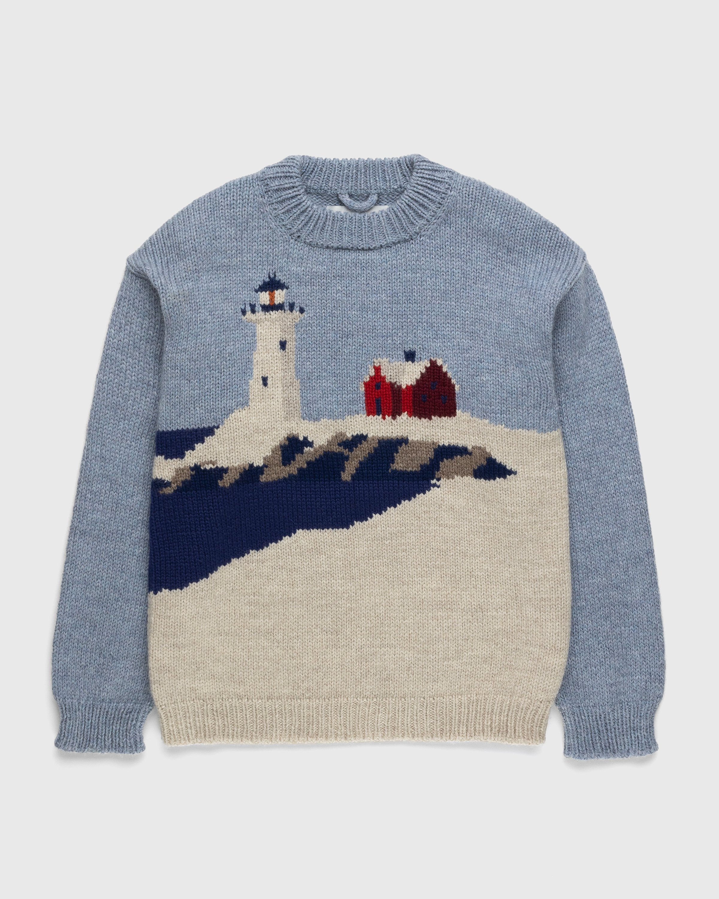 Bode - Highland Lighthouse Sweater Multi - Clothing - Multi - Image 1