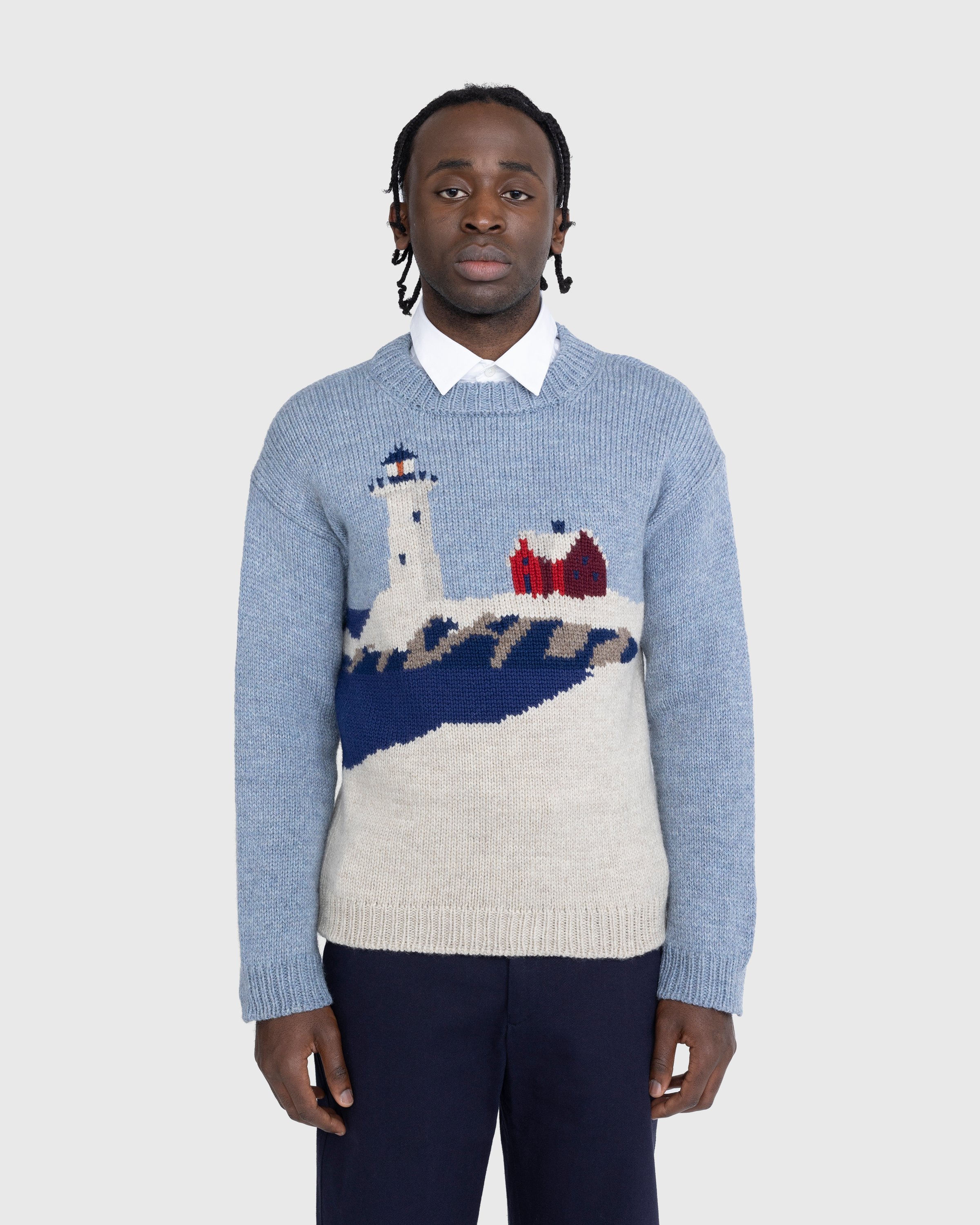 Bode - Highland Lighthouse Sweater Multi - Clothing - Multi - Image 2
