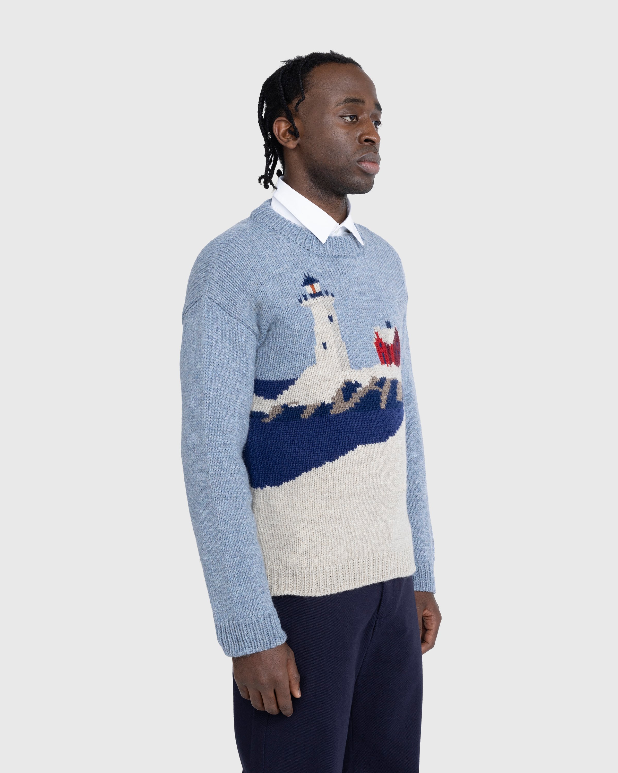 Bode - Highland Lighthouse Sweater Multi - Clothing - Multi - Image 3