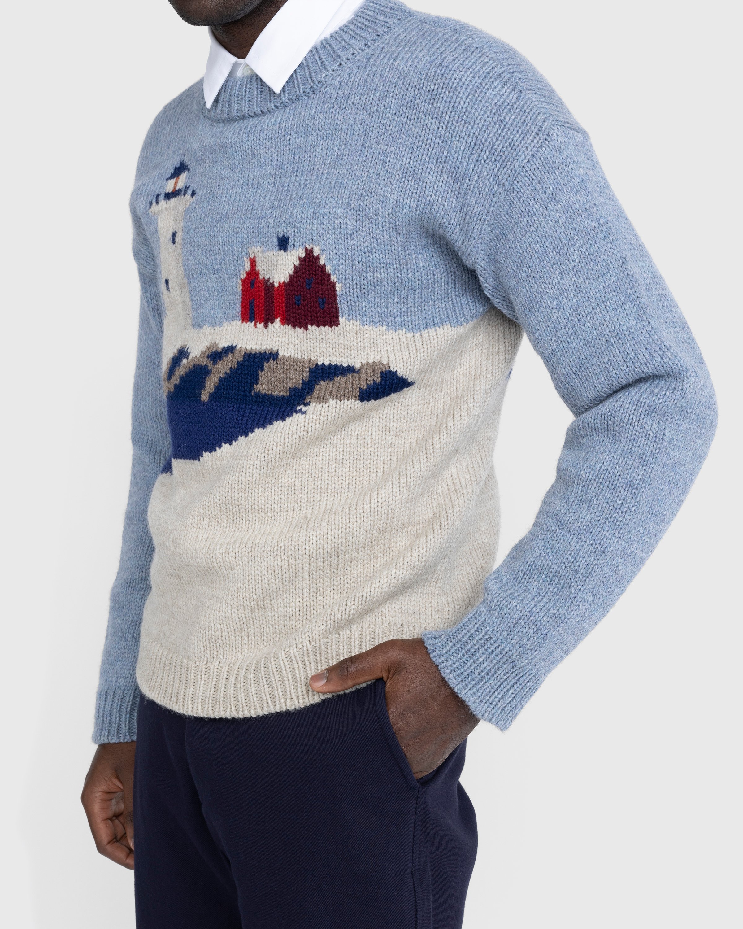 Bode - Highland Lighthouse Sweater Multi - Clothing - Multi - Image 5
