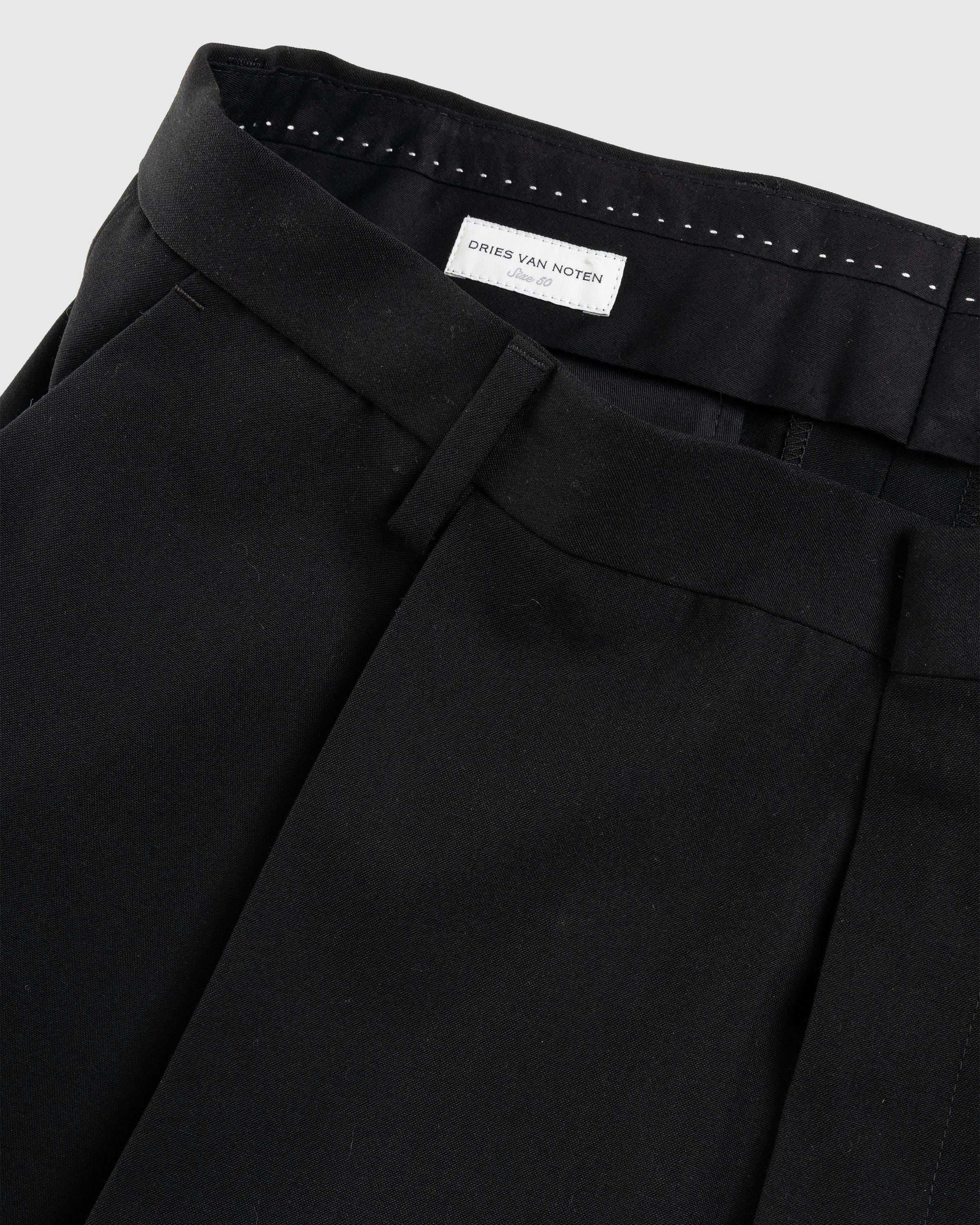 Dries Van Noten Casual Pants, Black – Kick Pleat