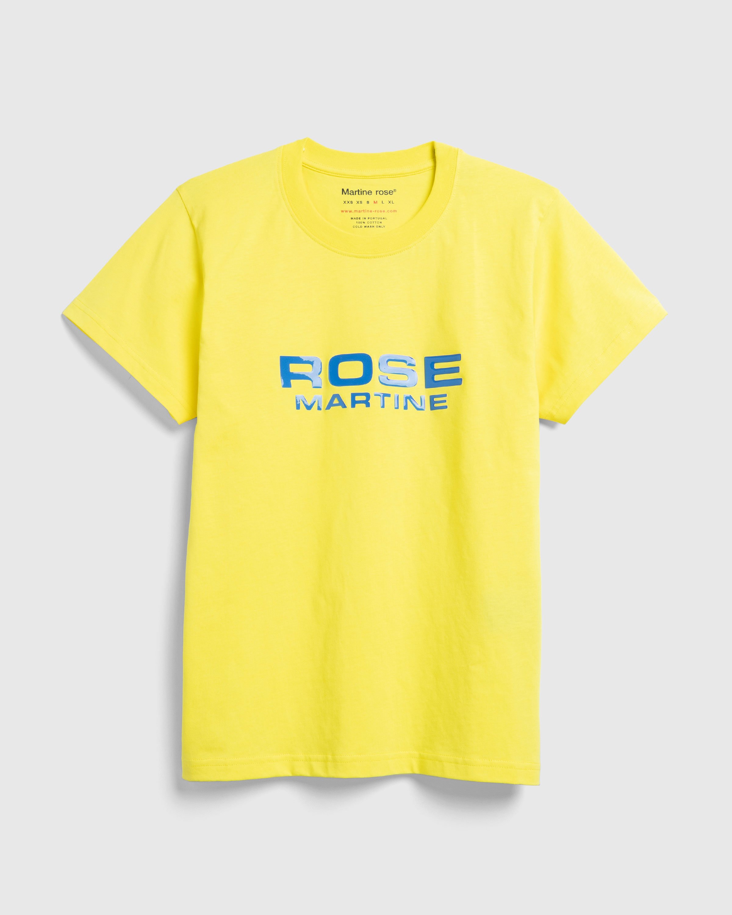 Martine Rose - Shrunken T-Shirt Acid Yellow - Clothing - Yellow - Image 1