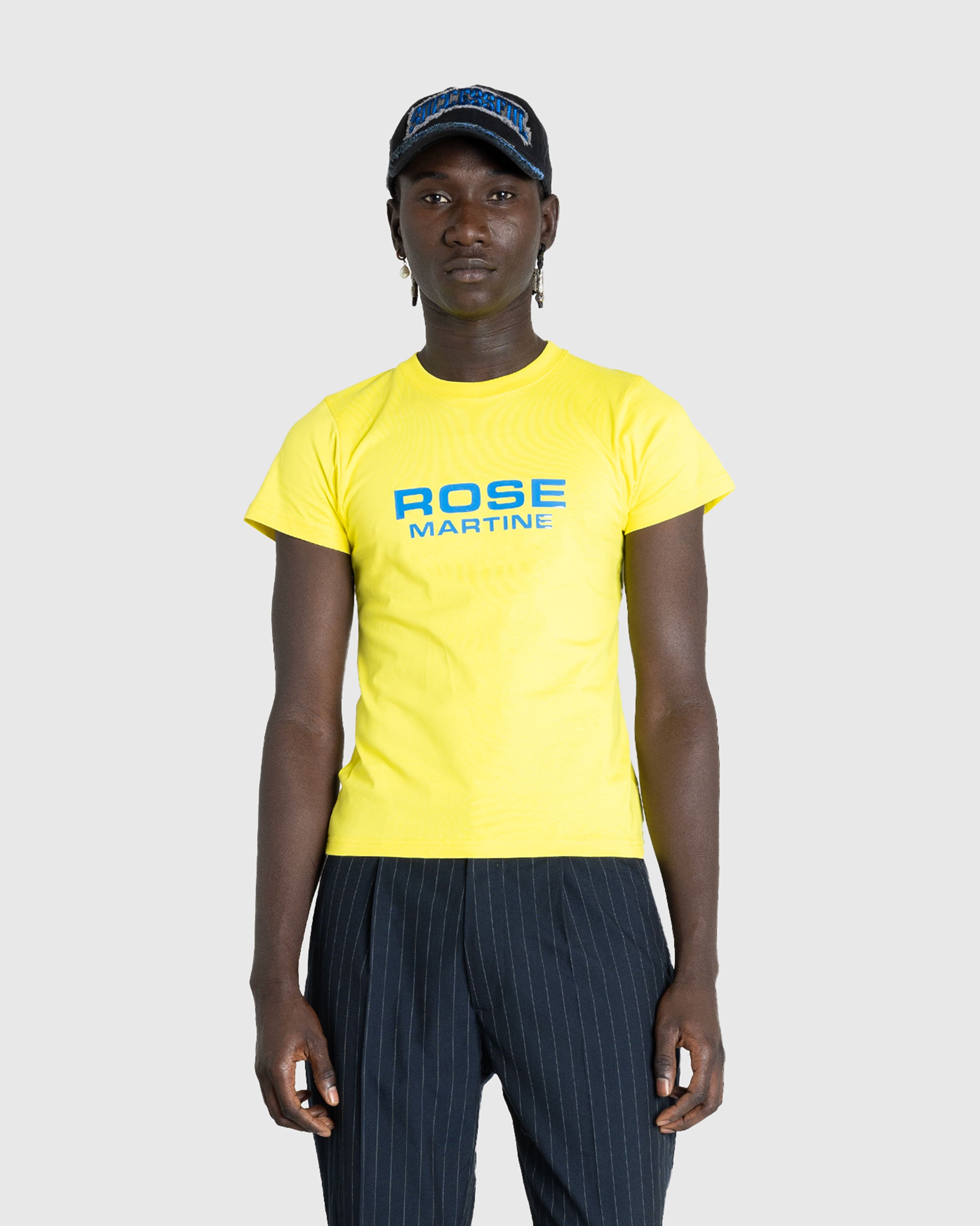 Martine Rose - Shrunken T-Shirt Acid Yellow - Clothing - Yellow - Image 2