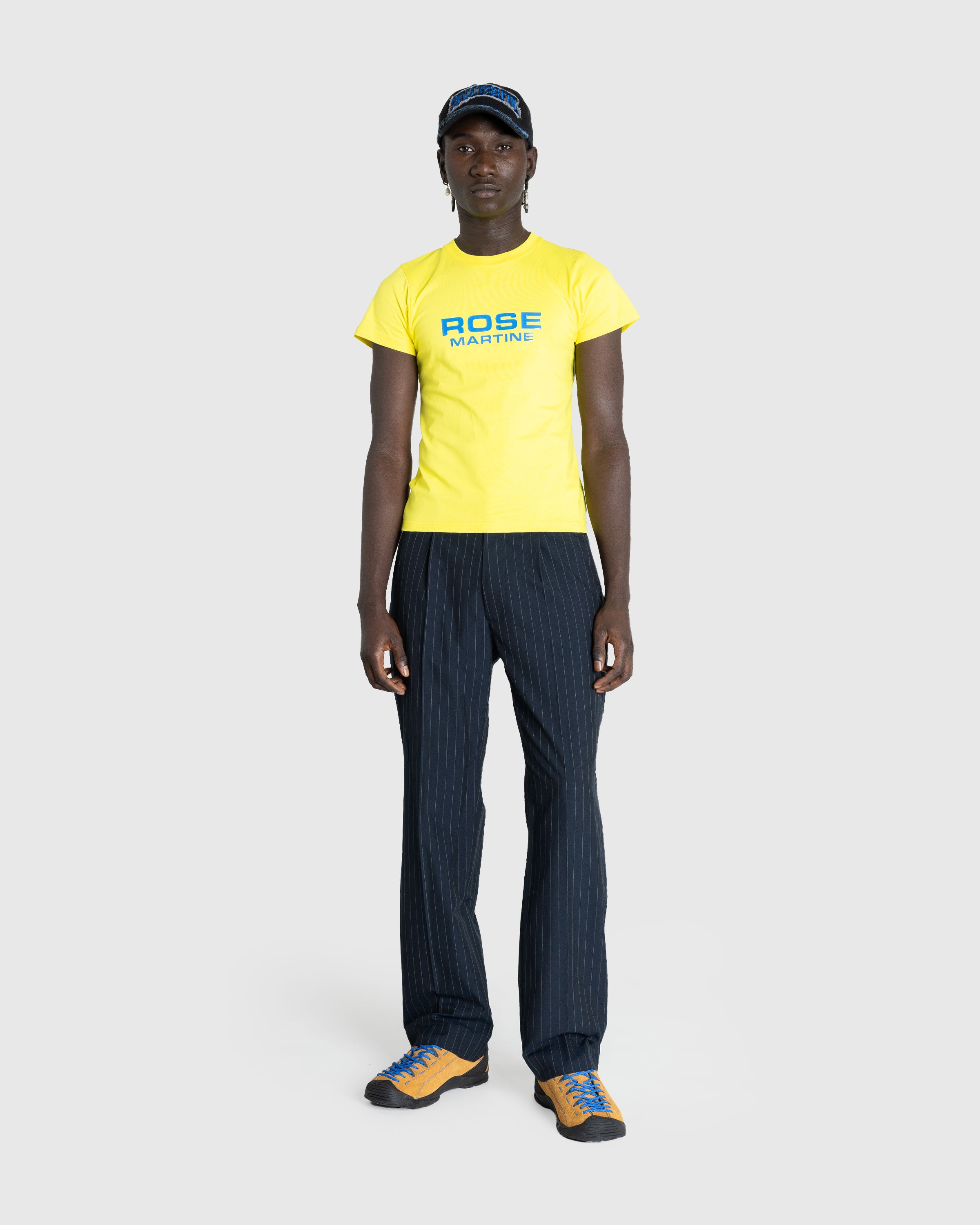 Martine Rose - Shrunken T-Shirt Acid Yellow - Clothing - Yellow - Image 3