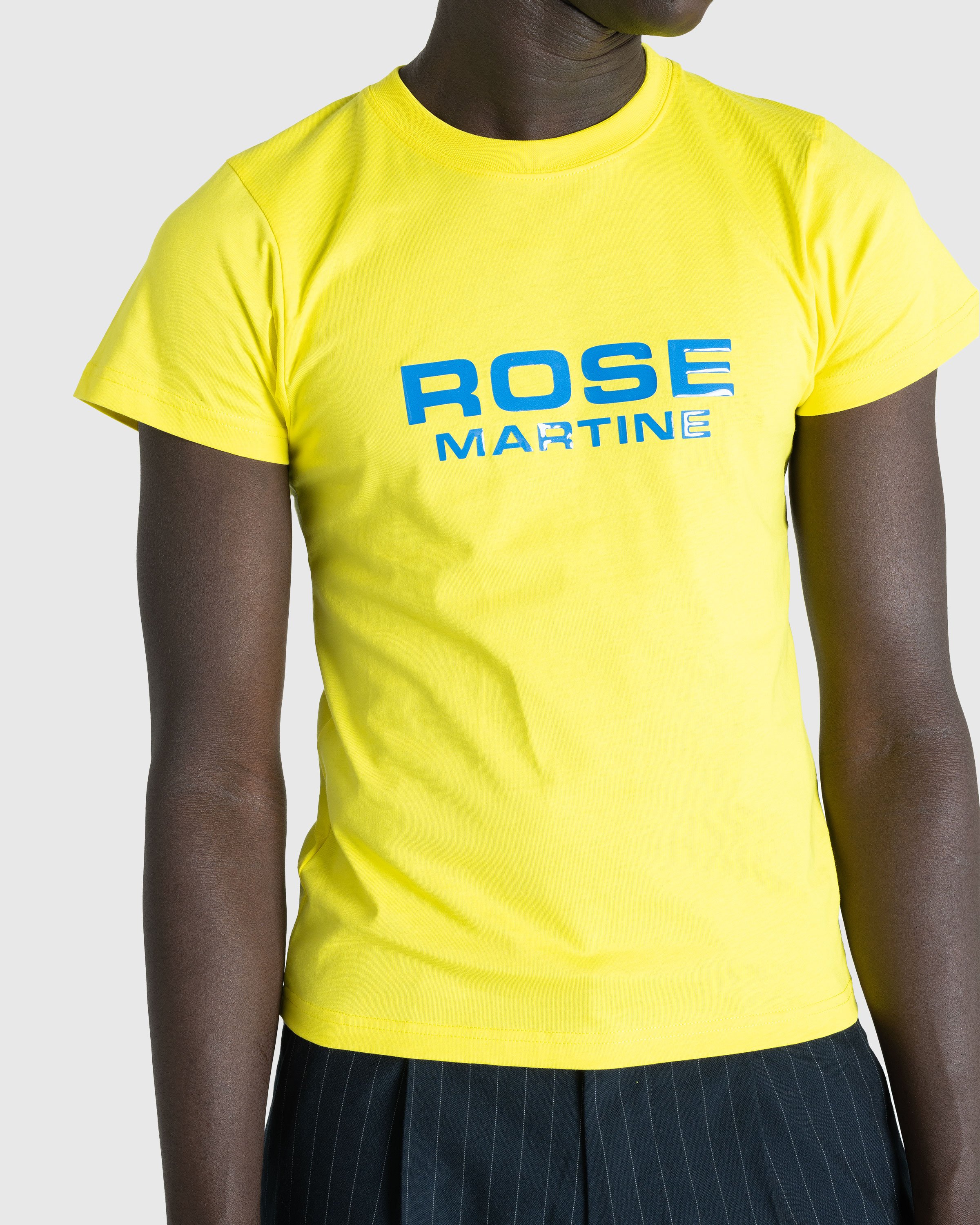 Martine Rose - Shrunken T-Shirt Acid Yellow - Clothing - Yellow - Image 5
