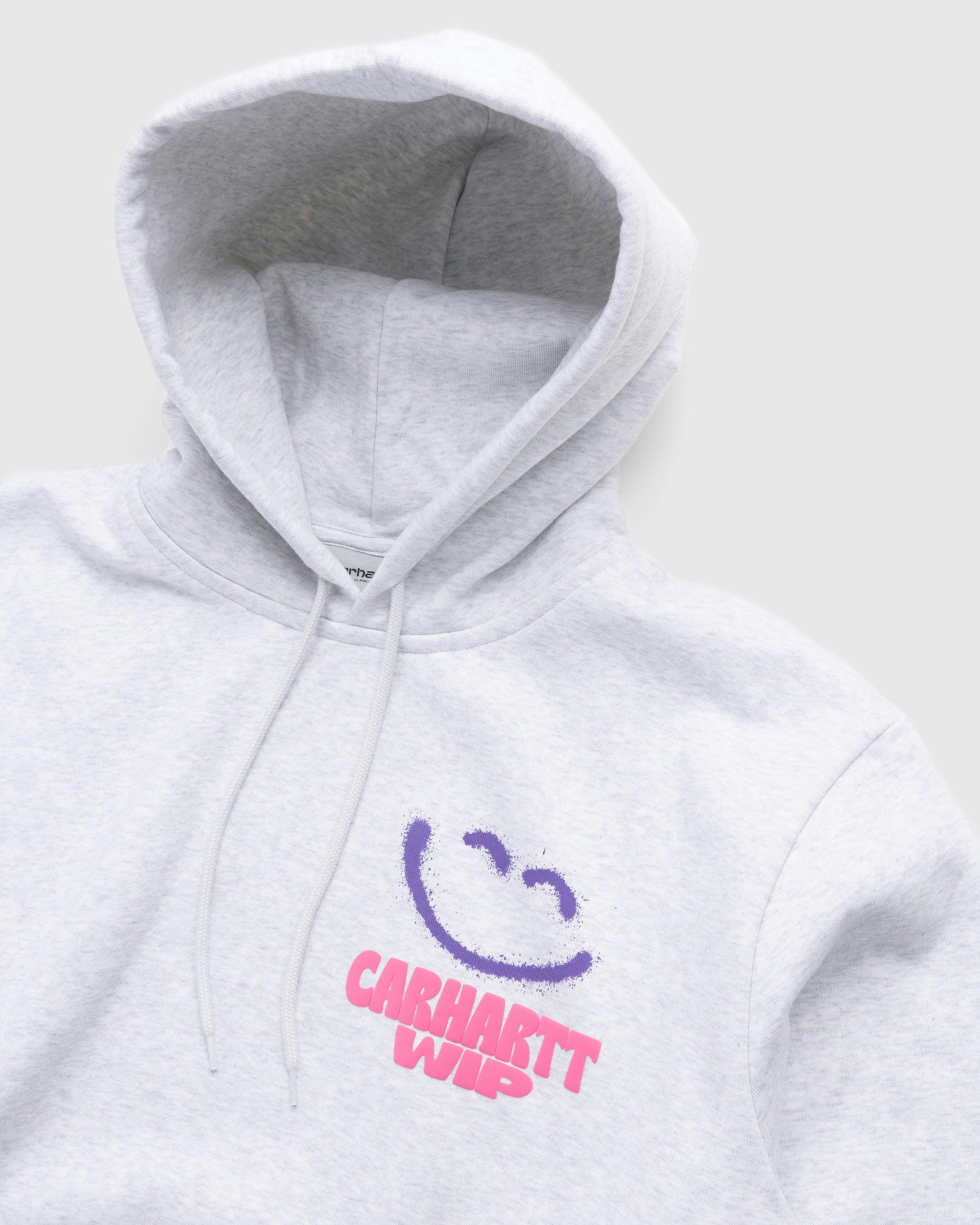 Carhartt WIP - Happy Script Hoodie Ash Heather - Clothing - Grey - Image 3