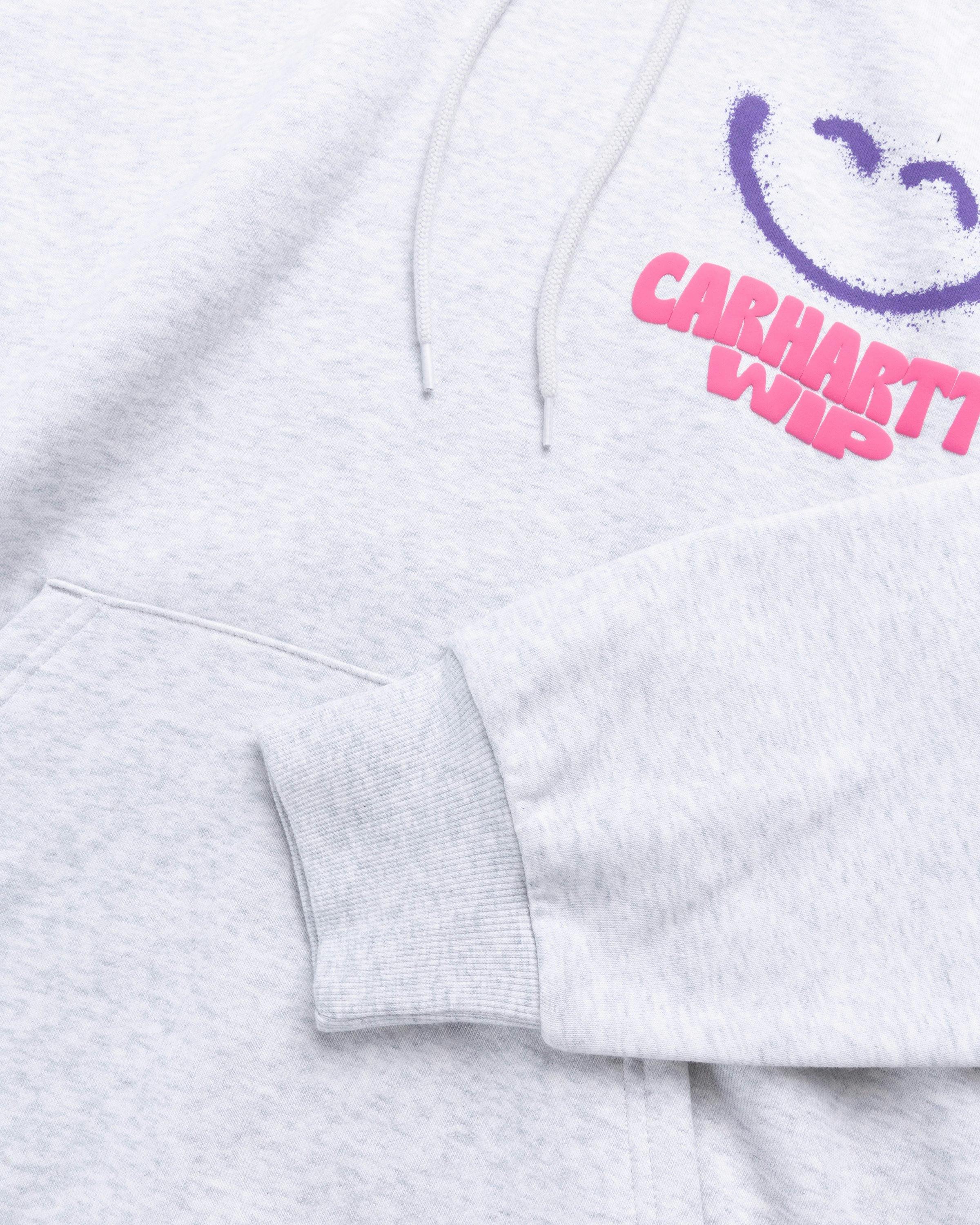 Carhartt WIP - Happy Script Hoodie Ash Heather - Clothing - Grey - Image 4