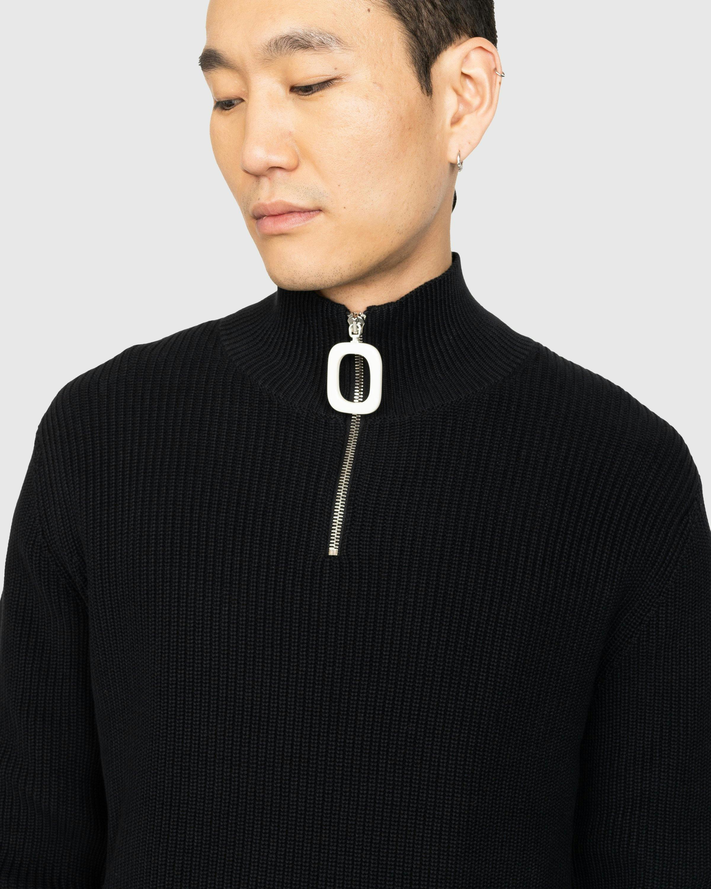 J.W. Anderson - Half Zip Jumper Black - Clothing - Black - Image 4